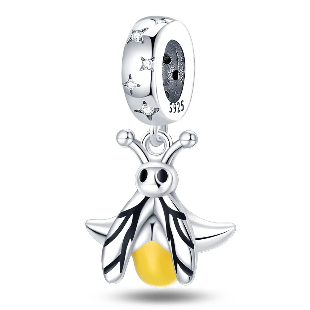 Pandach Bead Charm in Argento Sterling 925 con Cubic Zirconia per Braccialetti e Collane Europei - immagine 1