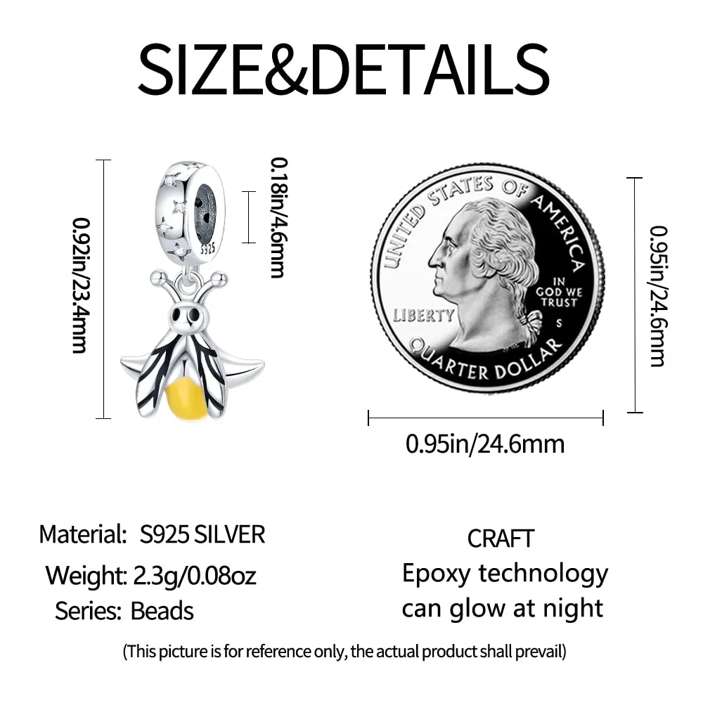 Pandach Bead Charm in Argento Sterling 925 con Cubic Zirconia per Braccialetti e Collane Europei - immagine 3