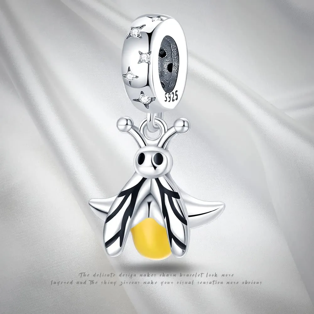 Pandach Bead Charm in Argento Sterling 925 con Cubic Zirconia per Braccialetti e Collane Europei - immagine 5
