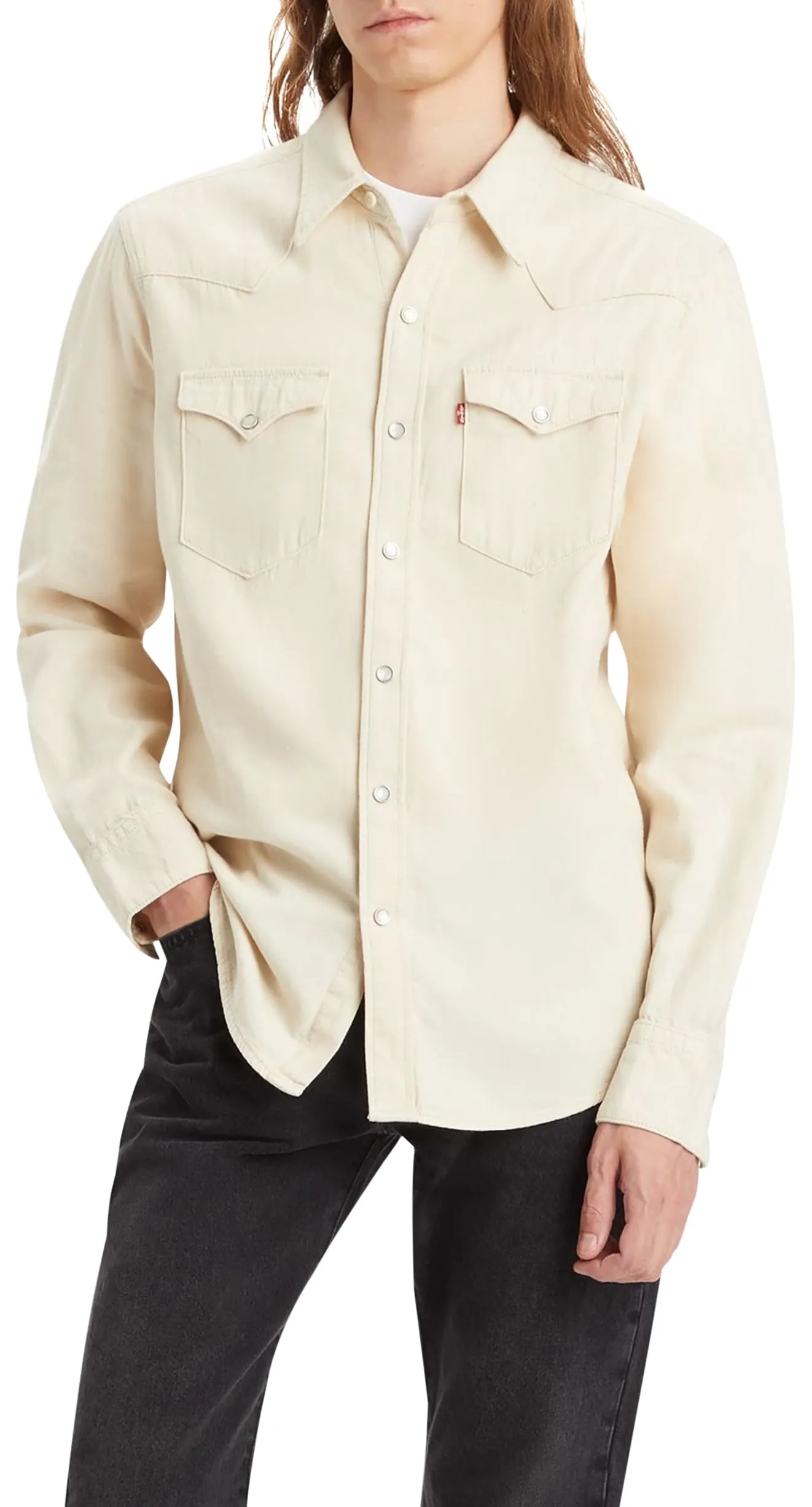 Levi's Barstow Western Standard Shirt - Eddlyn Ecru, XS - immagine 2