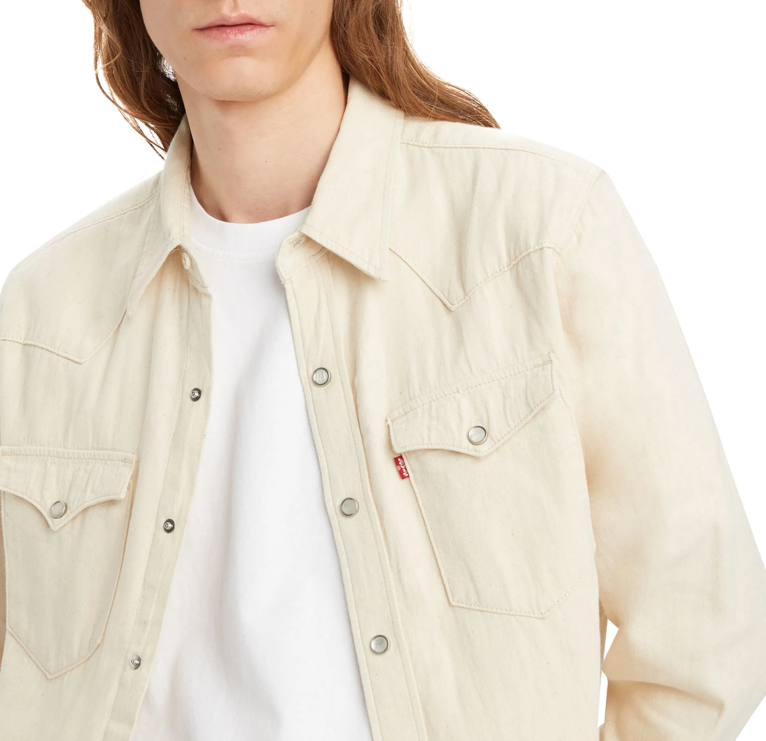 Levi's Barstow Western Standard Shirt - Eddlyn Ecru, XS - immagine 4