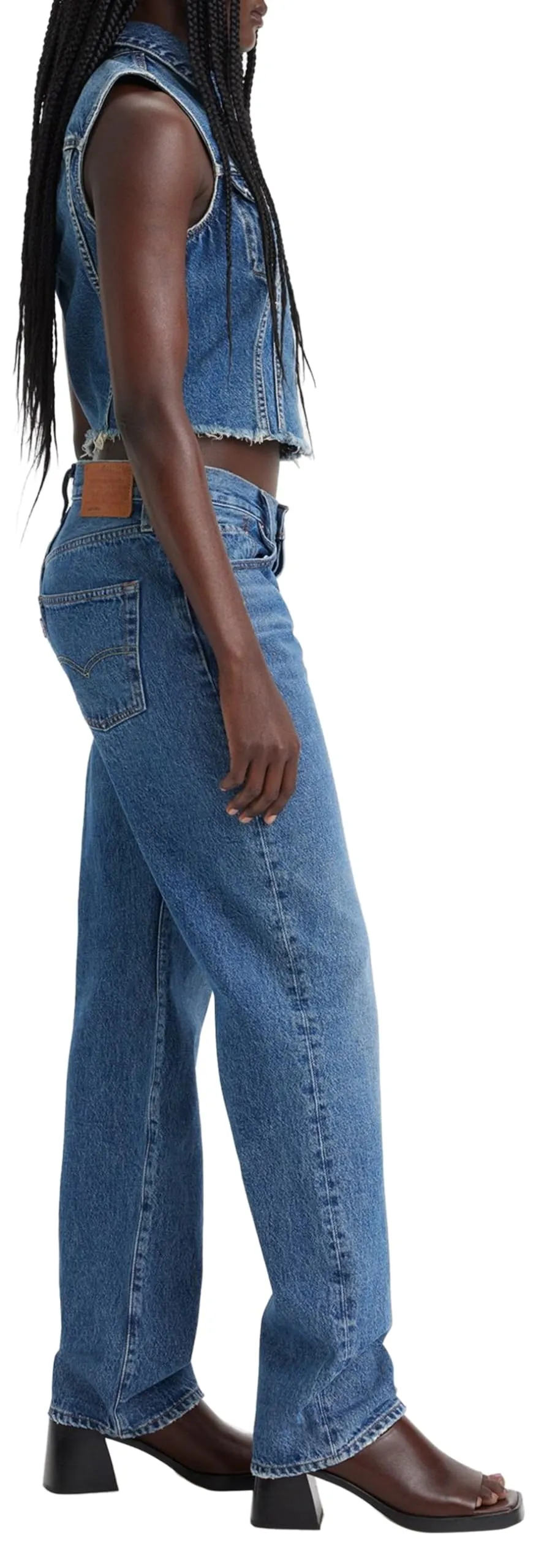 Levi's 501 90's Jeans Donna Not My News Channel 27W / 30L - immagine 6