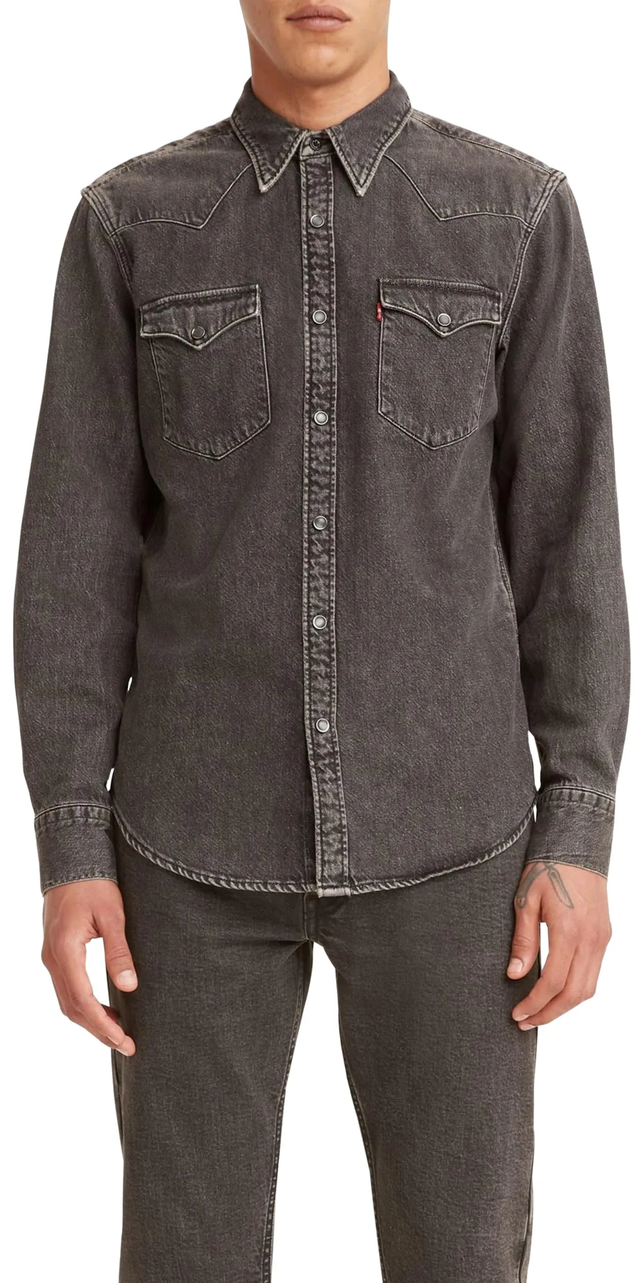Levi's Barstow Western Standard Shirt, Black Washed, S - immagine 1