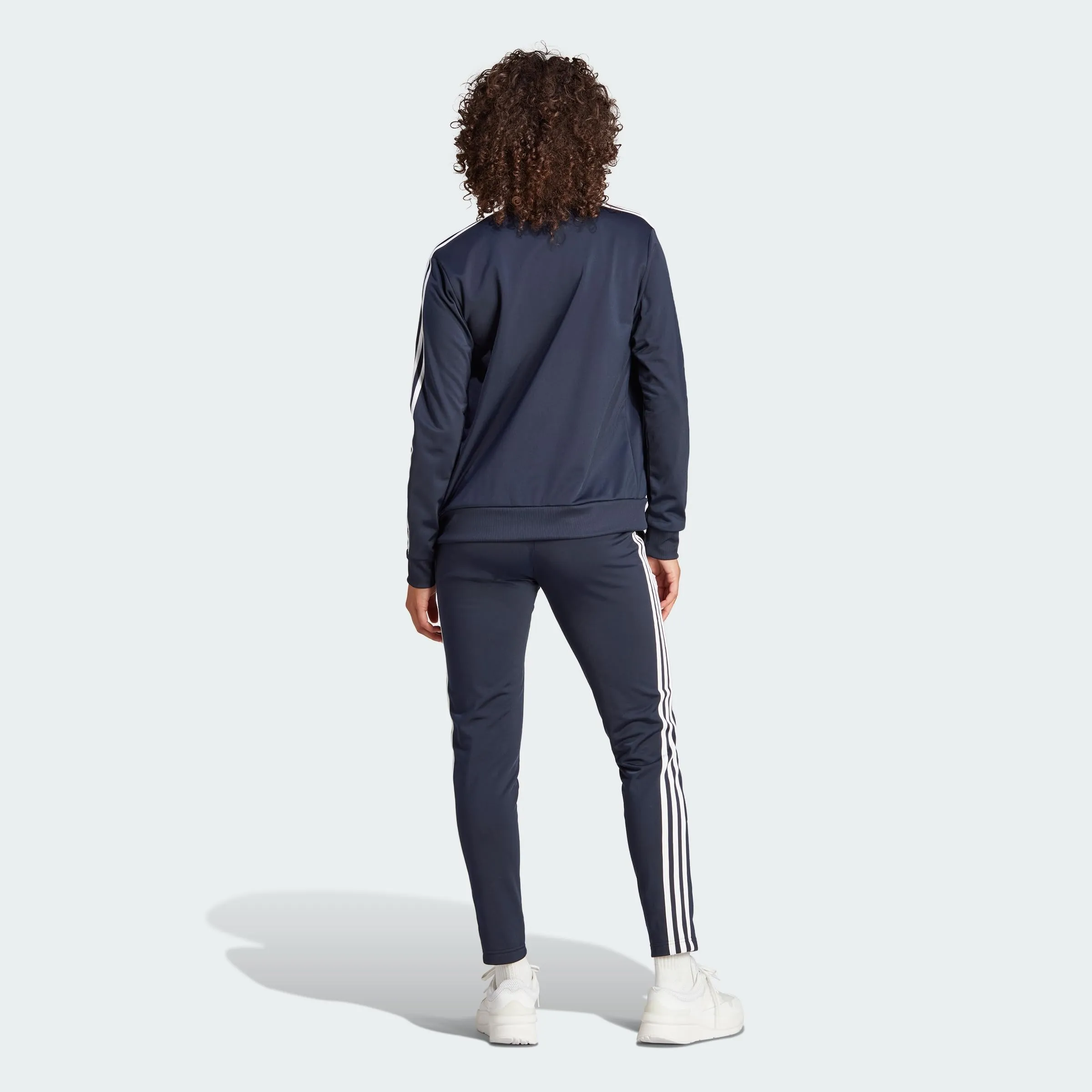 adidas Essentials 3-Stripes Track Suit, Legend Ink / White, Women's L - immagine 6