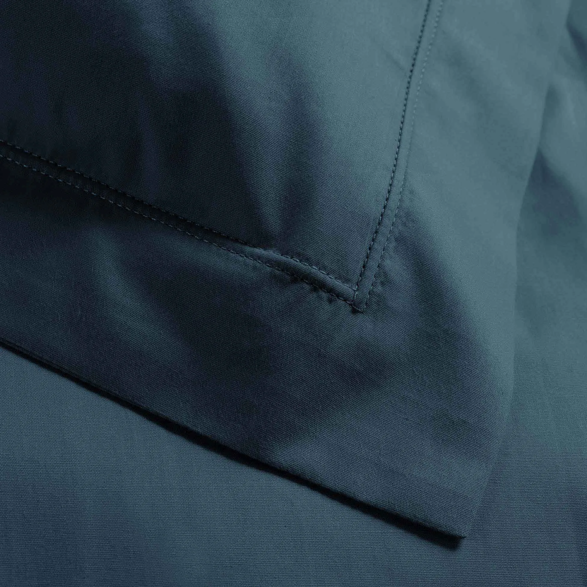 Douceur d'Intérieur Federa per cuscino in percalle di cotone, 63 x 63 cm, Blu Notte - immagine 4