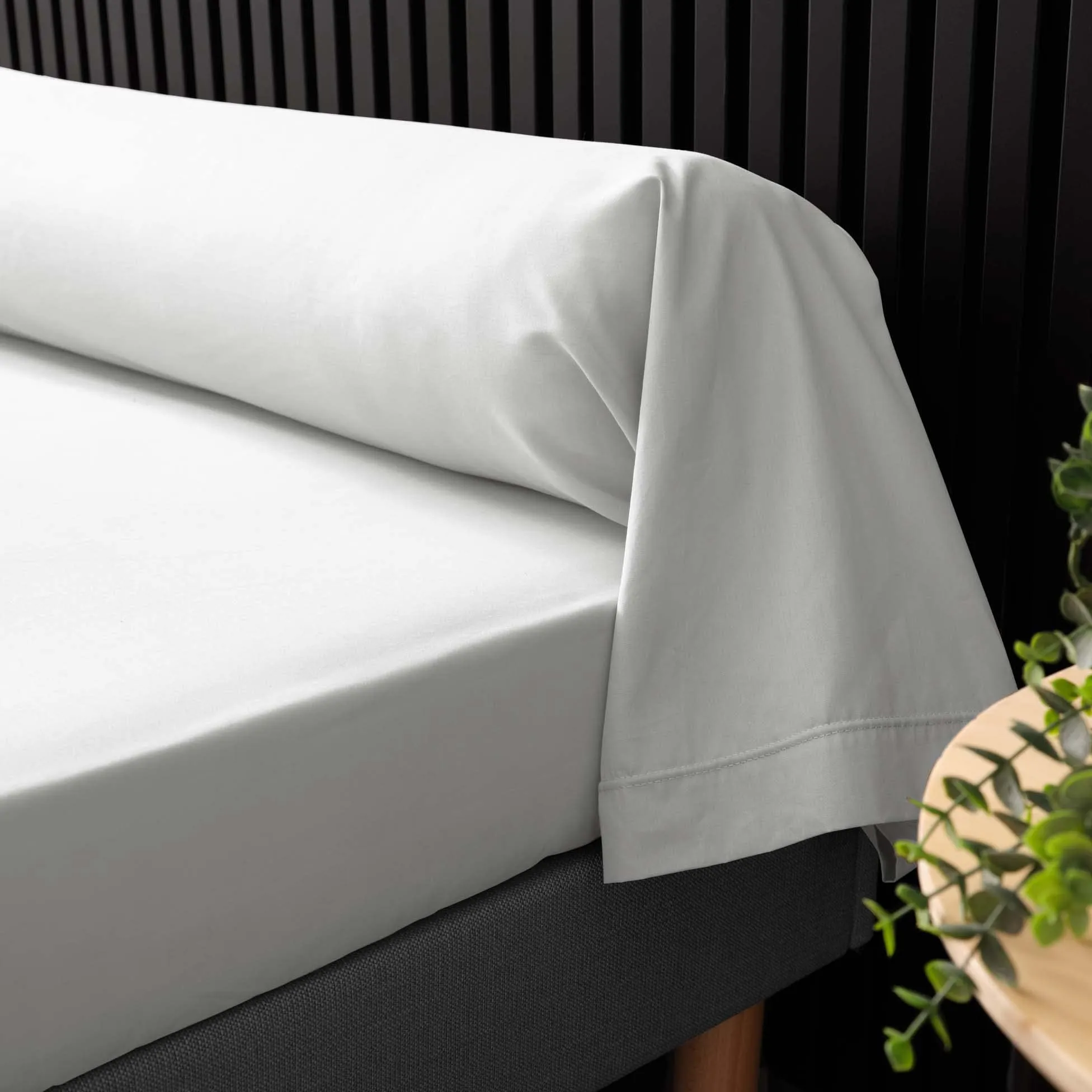 Douceur d'Intérieur Federa Traversin in Percalle di Cotone, Bianco, 85 x 185 cm - immagine 3
