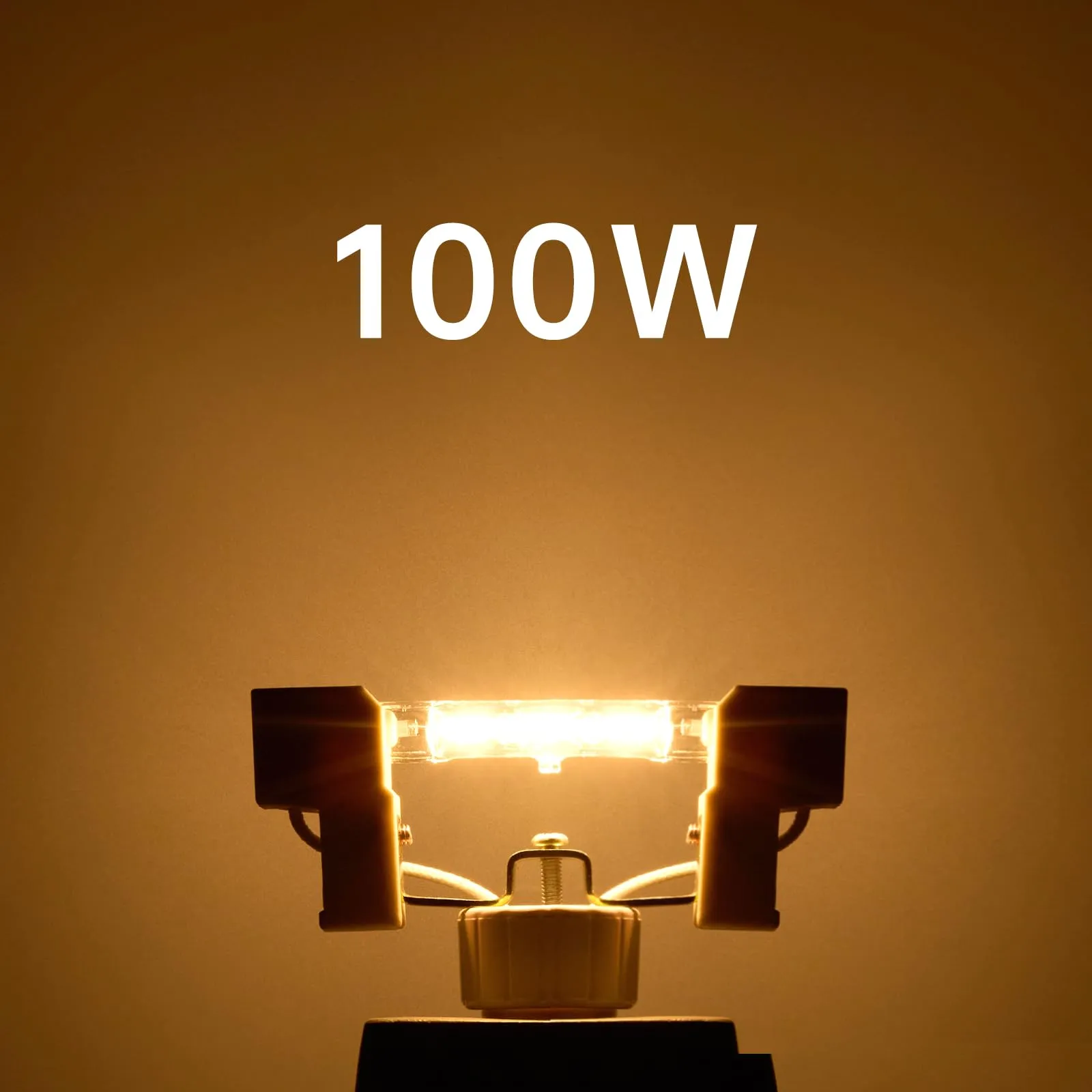 Tomosu Lampadina Alogena 78mm 100W Dimmerabile 1800LM Bianca Calda (6 pezzi) - immagine 3