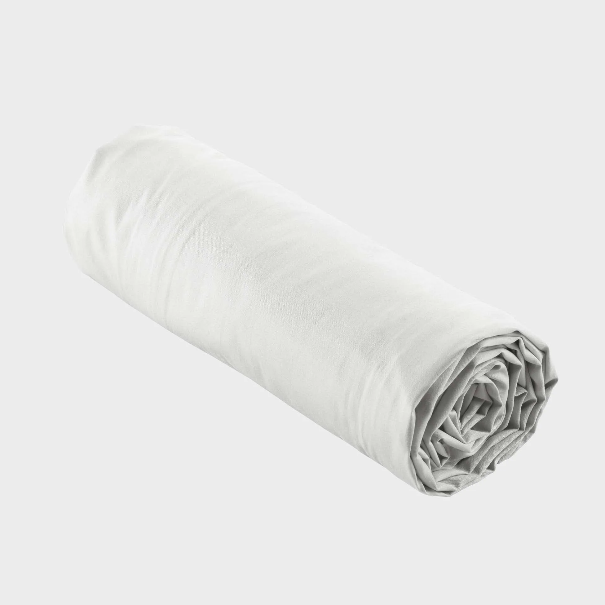 Douceur d'Intérieur Lenzuolo con angoli in percalle di cotone, 140 x 190 cm, Bianco - immagine 1