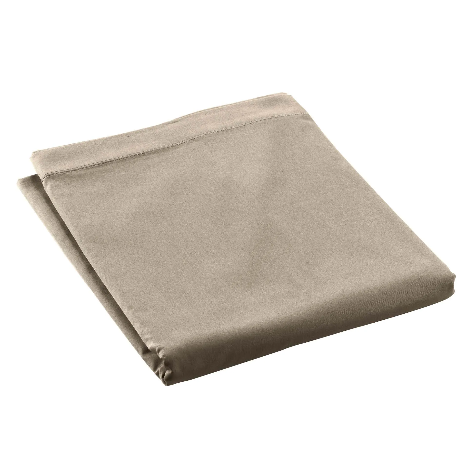 Douceur d'Intérieur Lenzuolo Piano in Percalina di Cotone, Sabbia (180 x 290 cm) - immagine 1