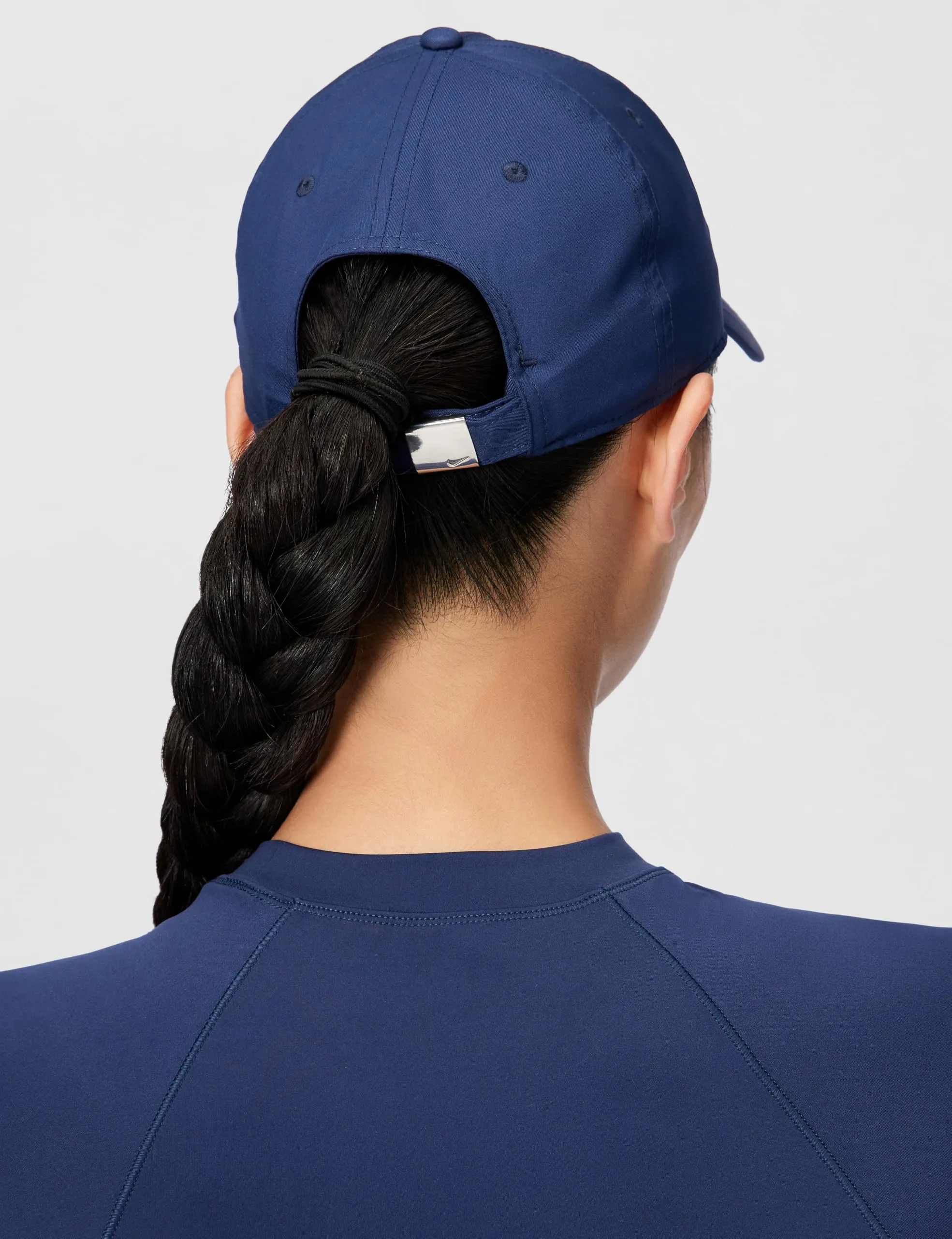 Nike DF Club Berretto da Baseball, Midnight Navy/Metallic Silver, M/L Uomo - immagine 6