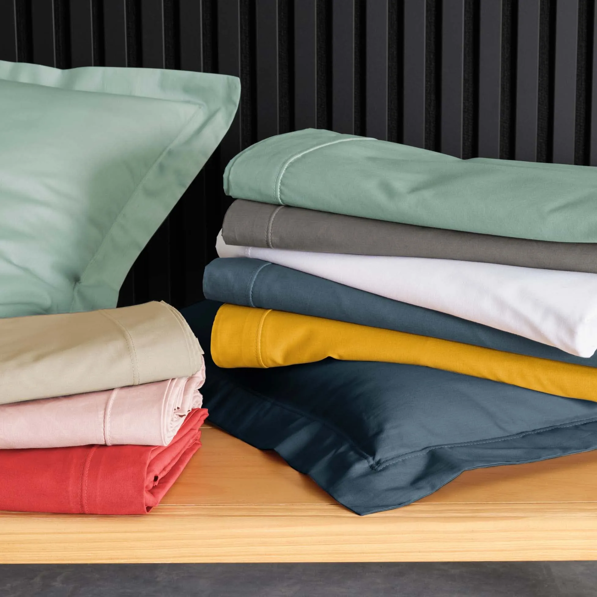 Douceur d'Intérieur Lenzuolo piano in Percalle di Cotone, Nude, 240 x 300 cm - immagine 2