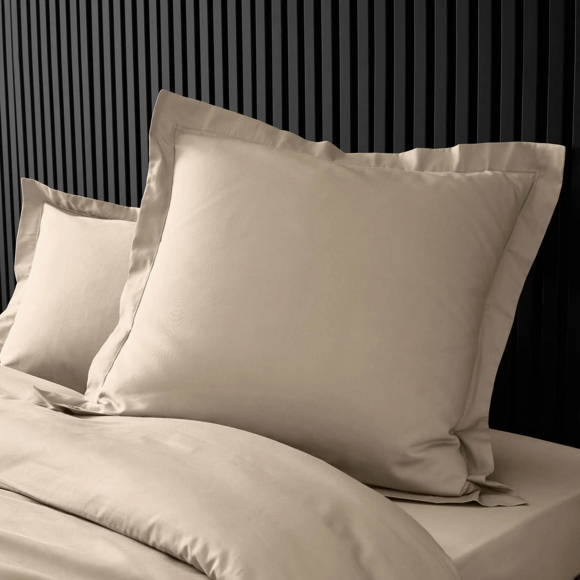 Douceur d'Intérieur Federa per cuscino in percalle 100% cotone, 63 x 63 cm, Sabbia - immagine 3