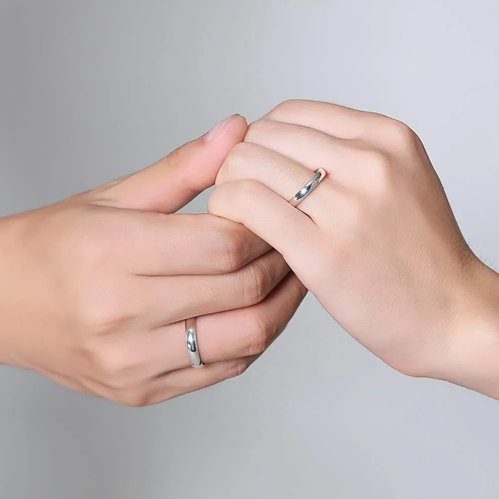 Dankadi Anello di fede nuziale in argento 925 placcato oro, larghezza 3,5 mm, misura 44-70 mm, per uomo e donna - immagine 2