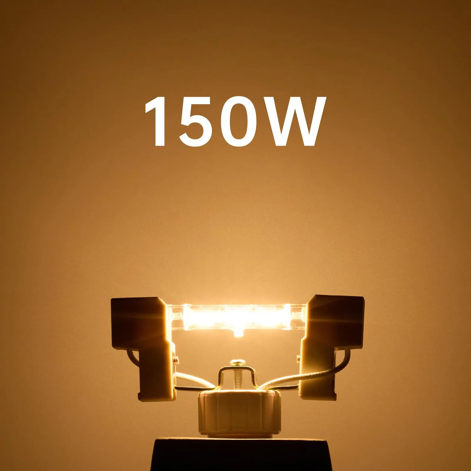 Tomosu Lampadina Alogena 78mm 150W Dimmerabile 2880LM Bianca Caldo (6 Pezzi) - immagine 3