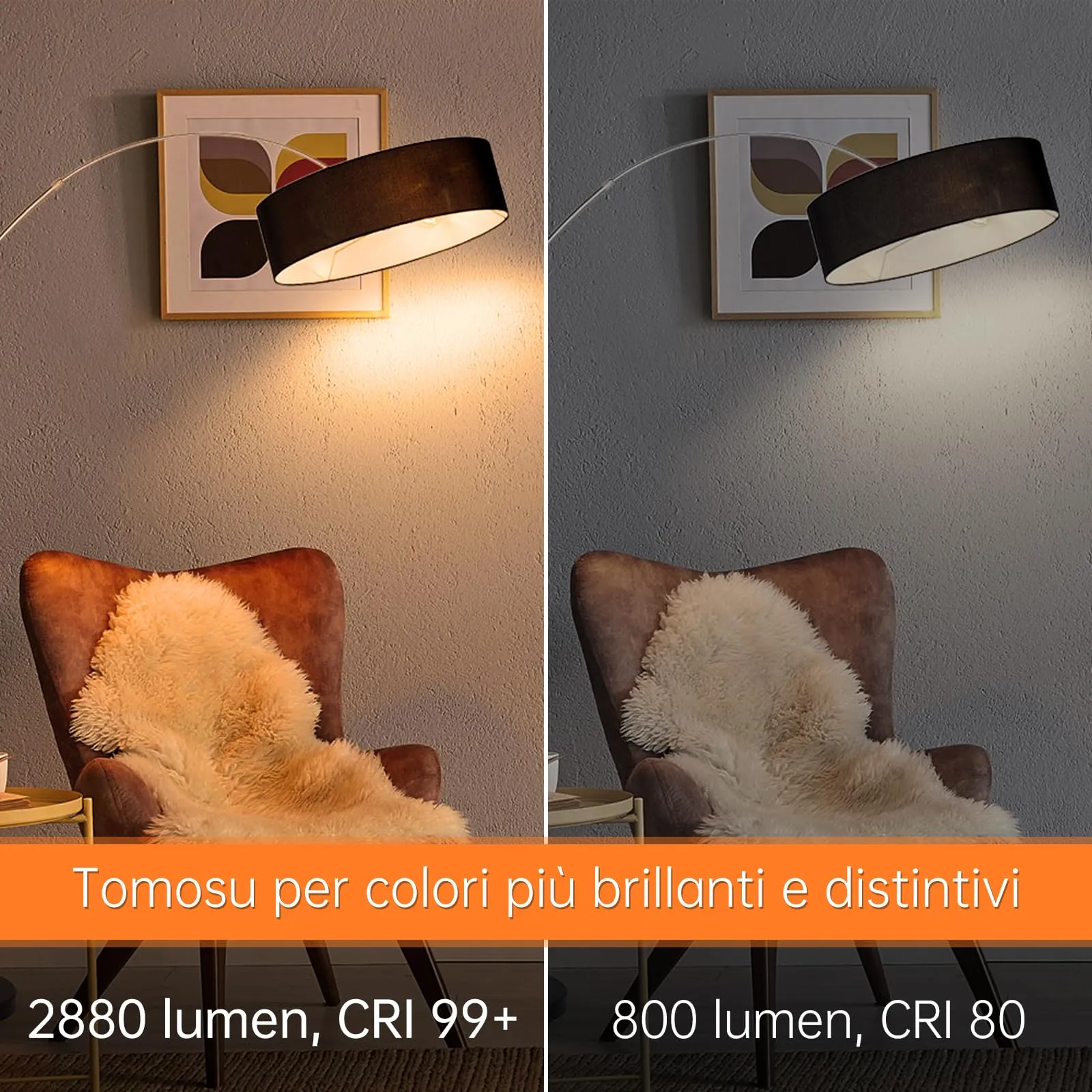 Tomosu Lampadina Alogena 78mm 150W Dimmerabile 2880LM Bianca Caldo (6 Pezzi) - immagine 5