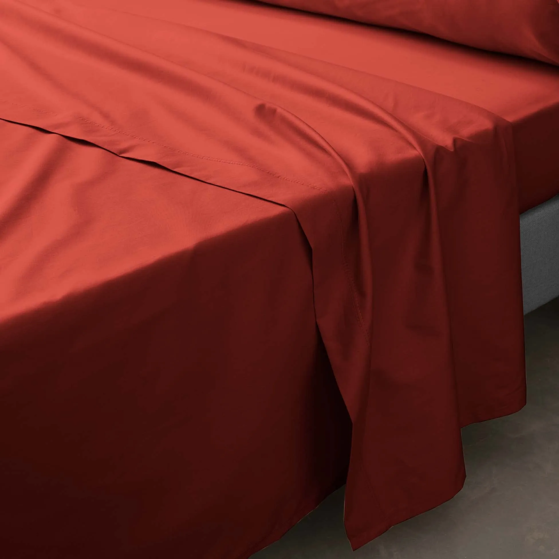 Douceur d'Intérieur Lenzuolo Piano Percaline Tomette, 240 x 300 cm, Cotone - immagine 3