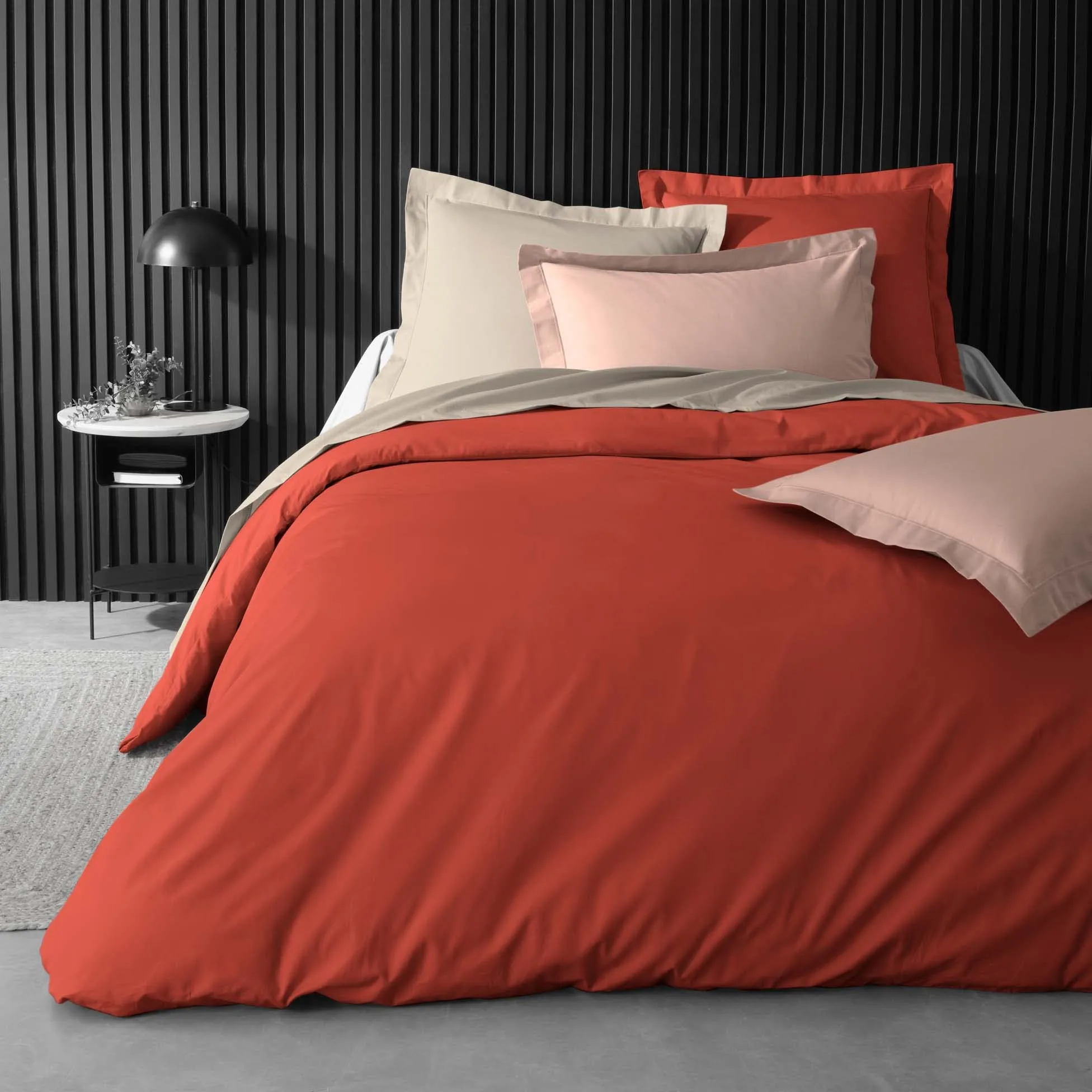 Douceur d'Intérieur Copripiumino Percaline Tomette, 240 x 220 cm, Percalle di Cotone - immagine 2