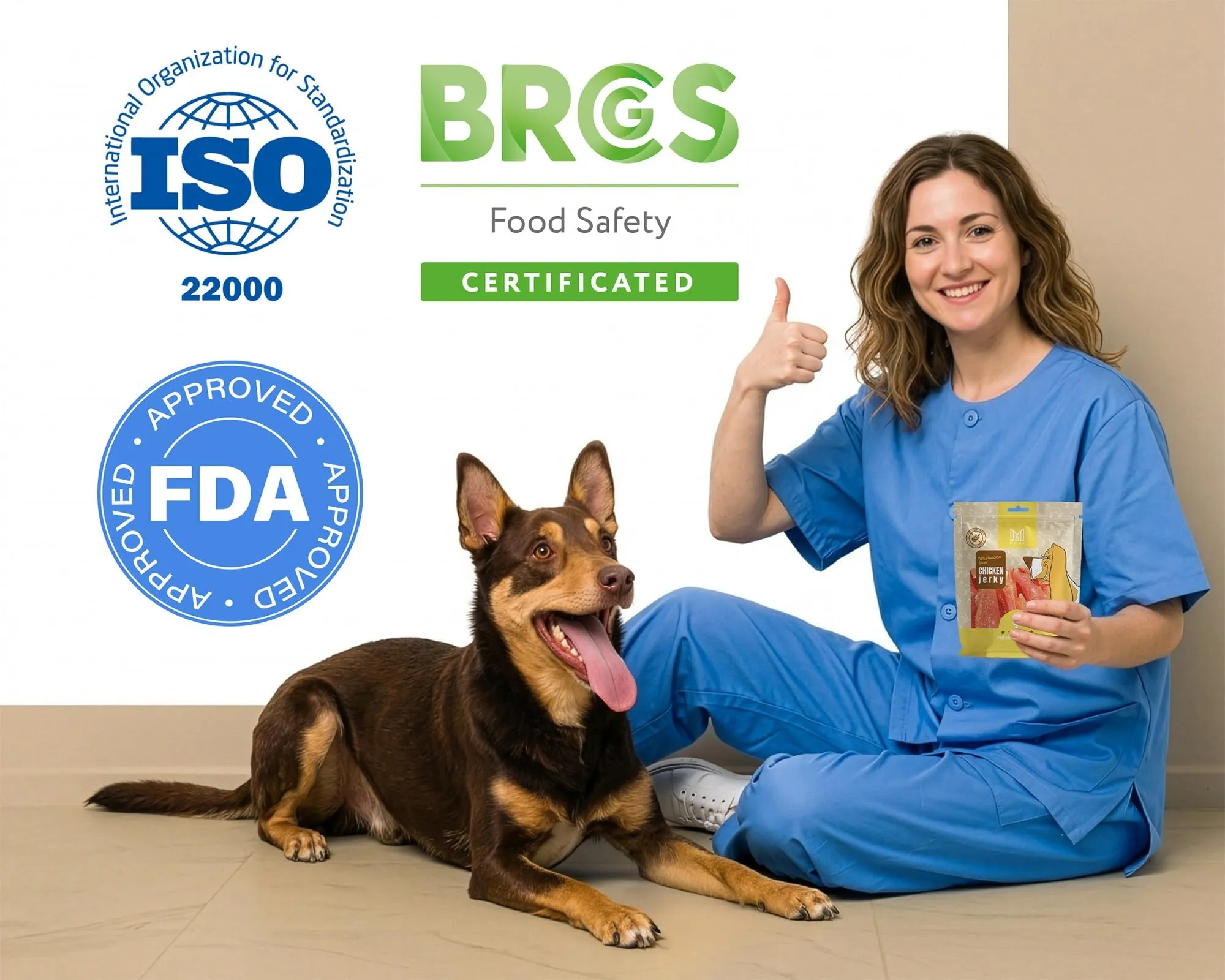 MERSJO Dog Treats, Petto di Pollo Morbido, Senza Cereali e Zuccheri, 500g - immagine 6