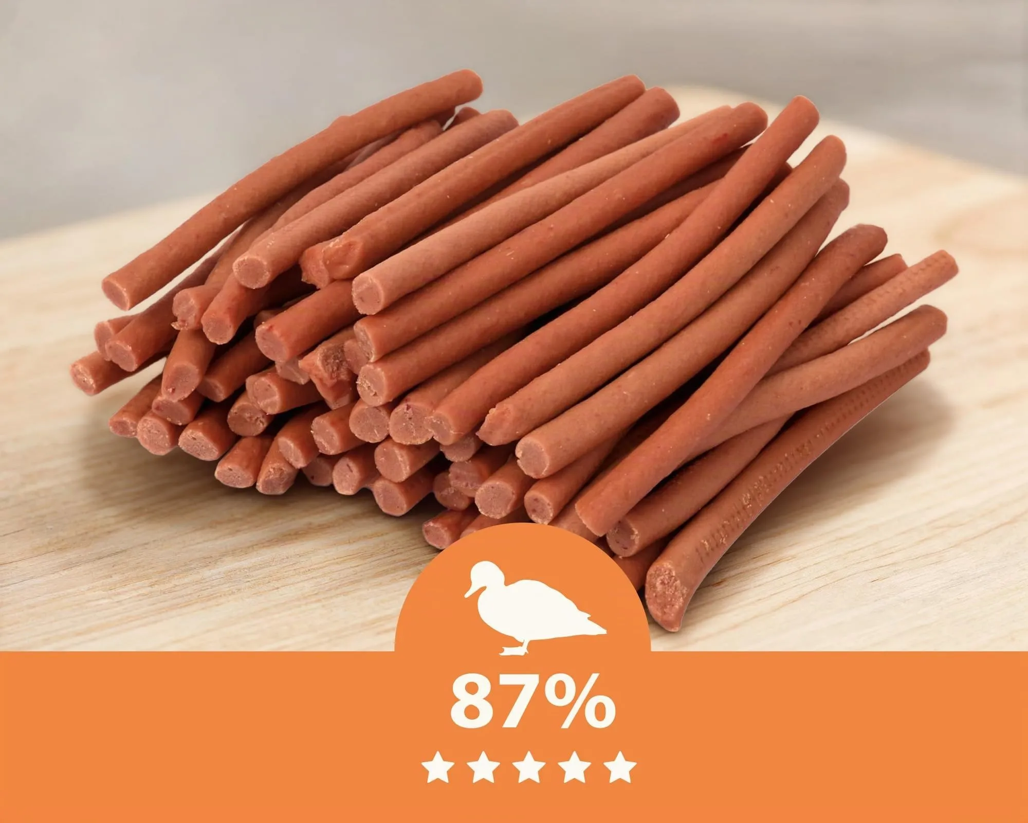 MERSJO Dog Treats, Anatra Kabanos, 500g - immagine 3