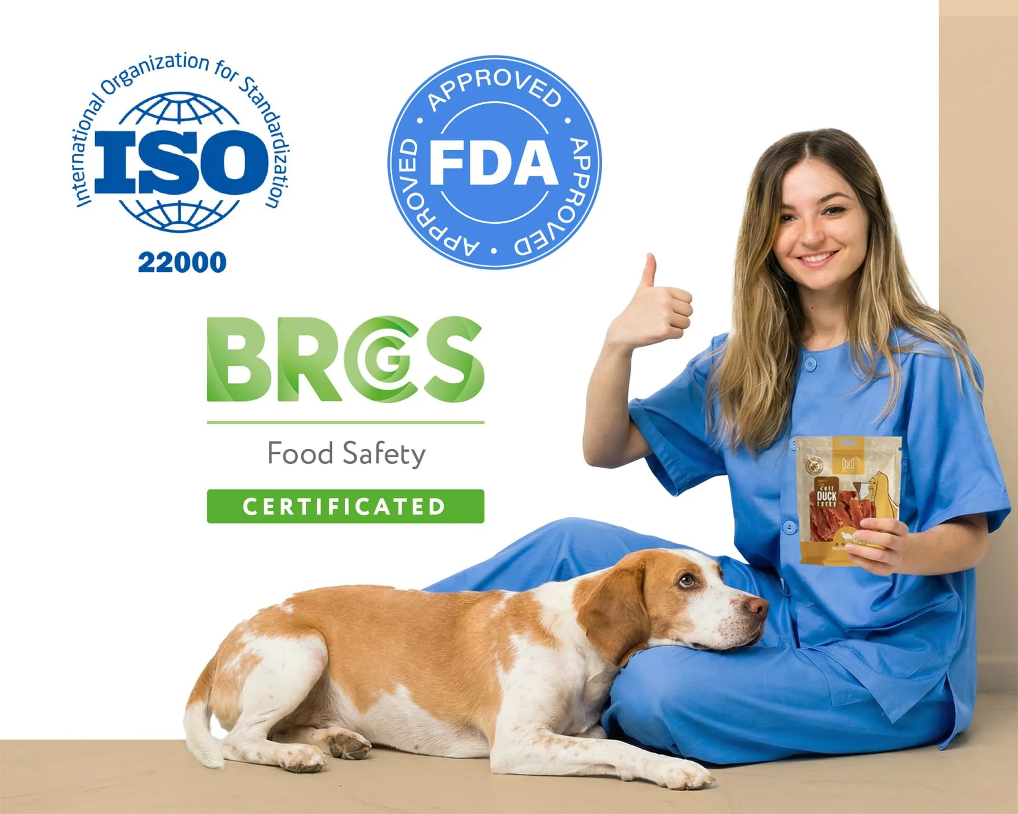 MERSJO Dog Treats, Duck Breast, Grain and Sugar Free, 500g - immagine 6