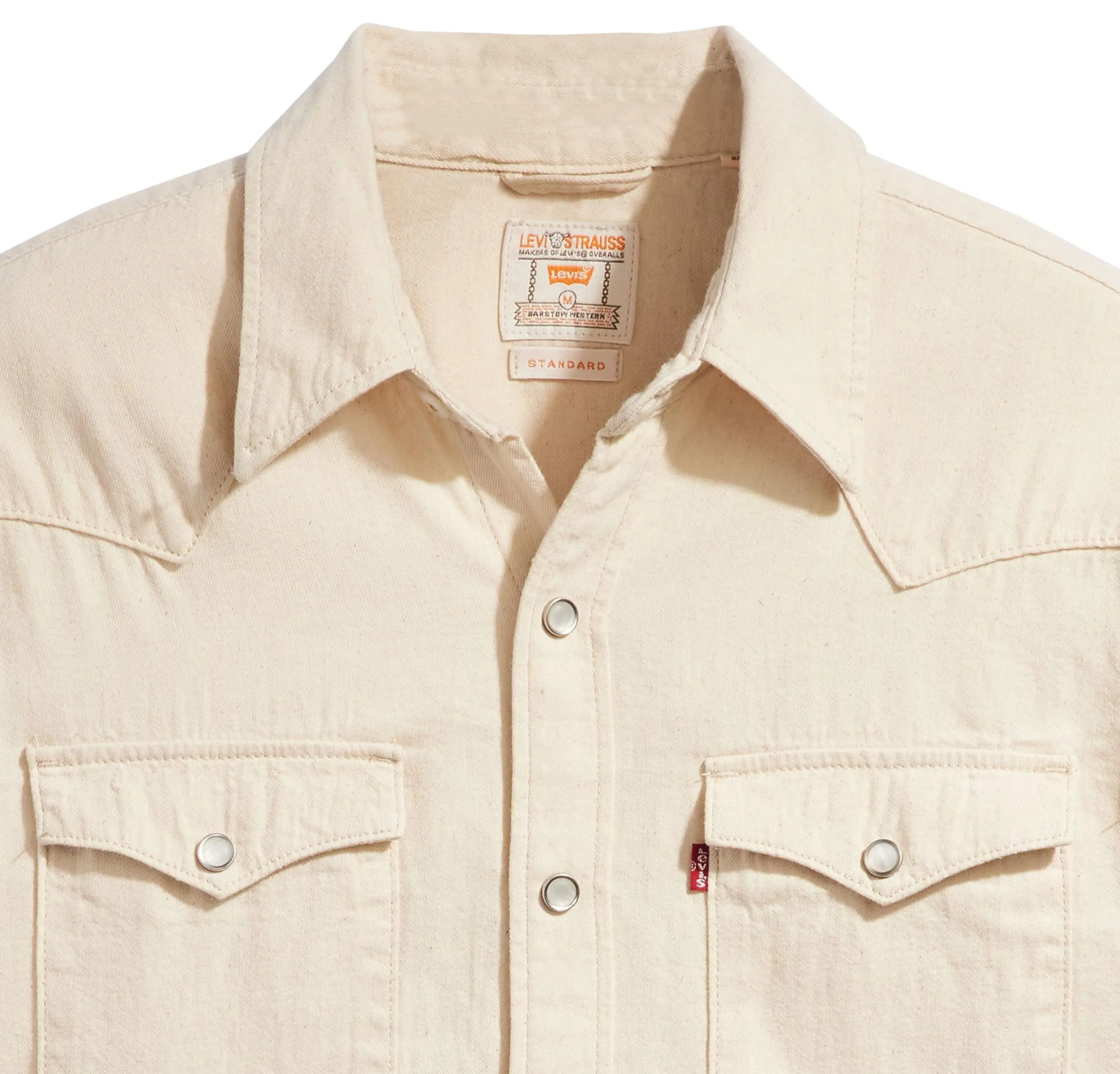 Levi's Barstow Western Standard Shirt - Eddlyn Ecru - S - immagine 3
