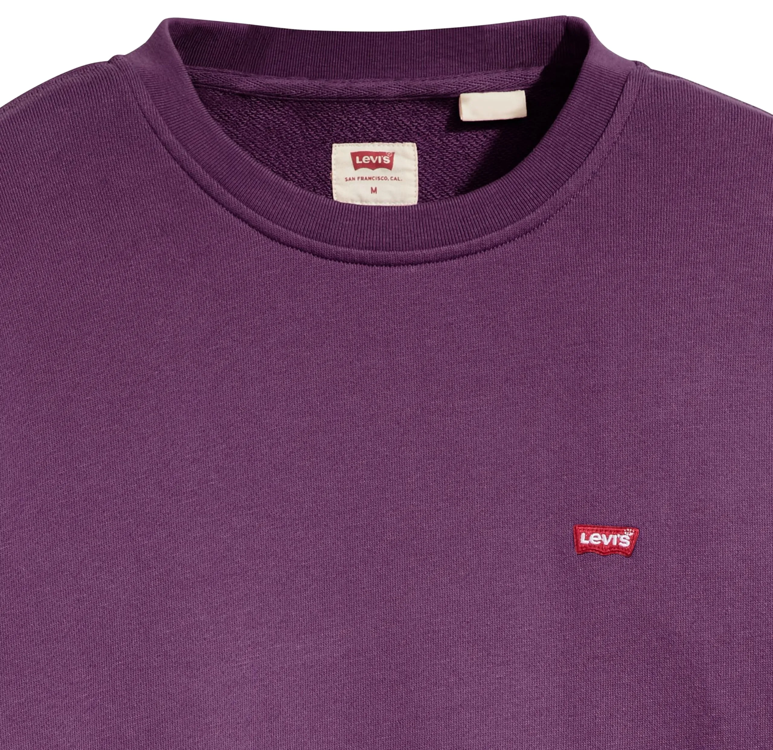 Levi's Crew Felpa Uomo Tinta Unita Navy Cosmos XS - immagine 6