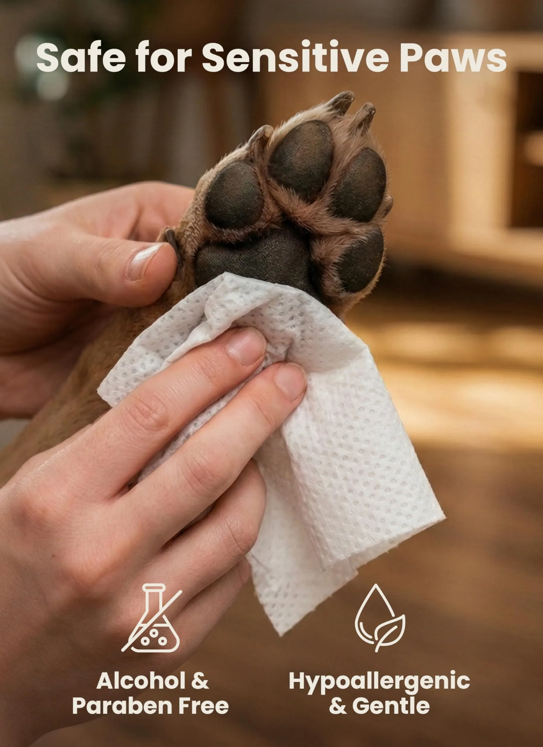 Pogi's Pet Supplies Salviette per cani senza profumo, 120 pezzi (6 x 20) - immagine 6