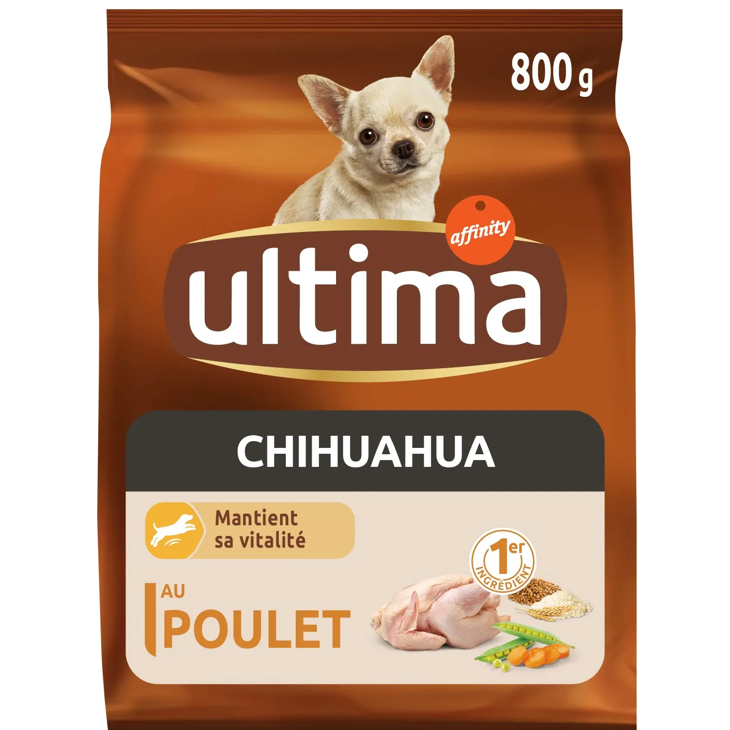 Ultima Taglia Piccola Chihuahua Pollo - Crocchette per cani - 8 x 800g (6,4kg) - immagine 2