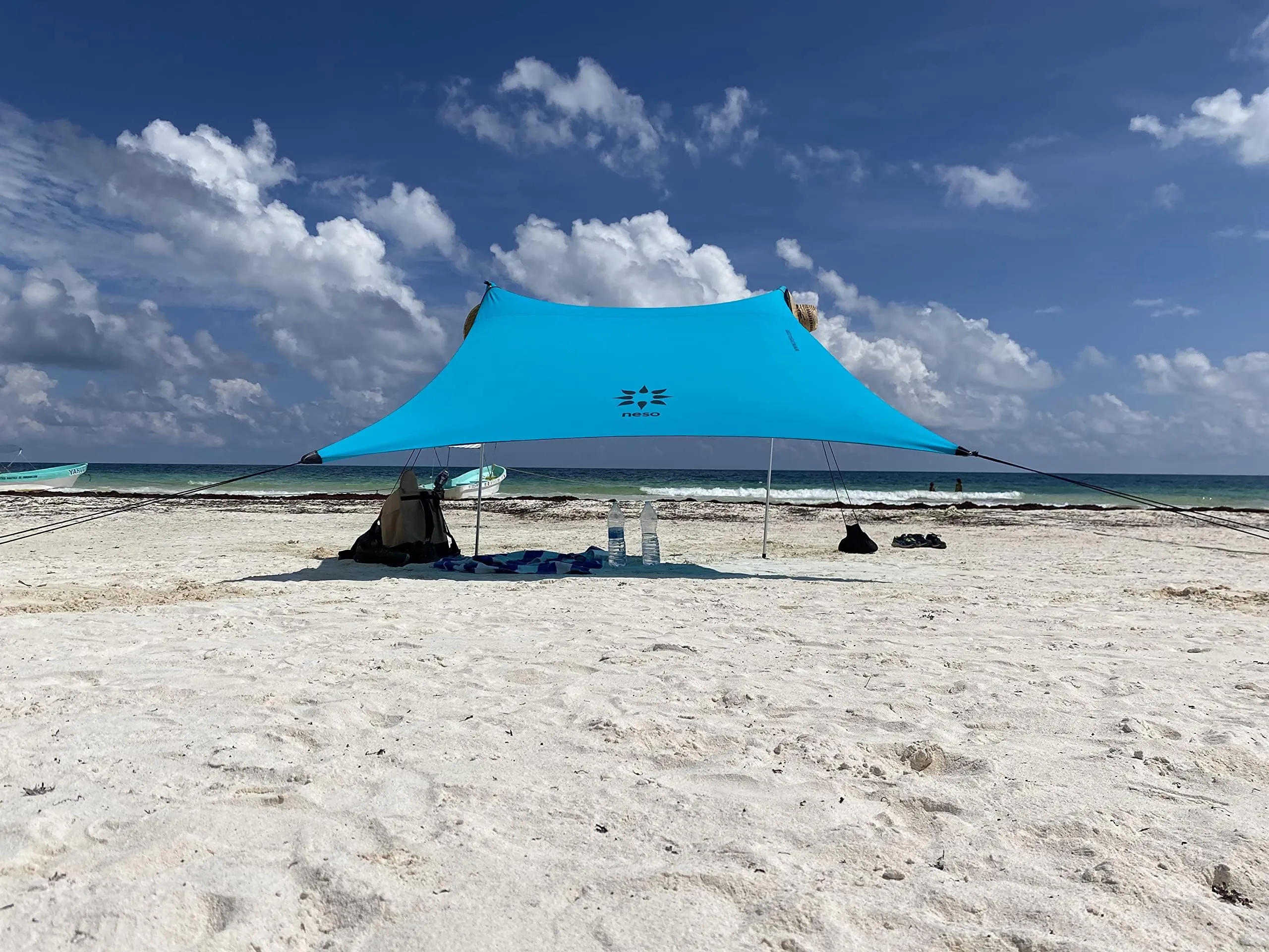Neso Tenda da spiaggia con ancoraggio a sabbia, 2.1m x 2.1m, Teal - immagine 2