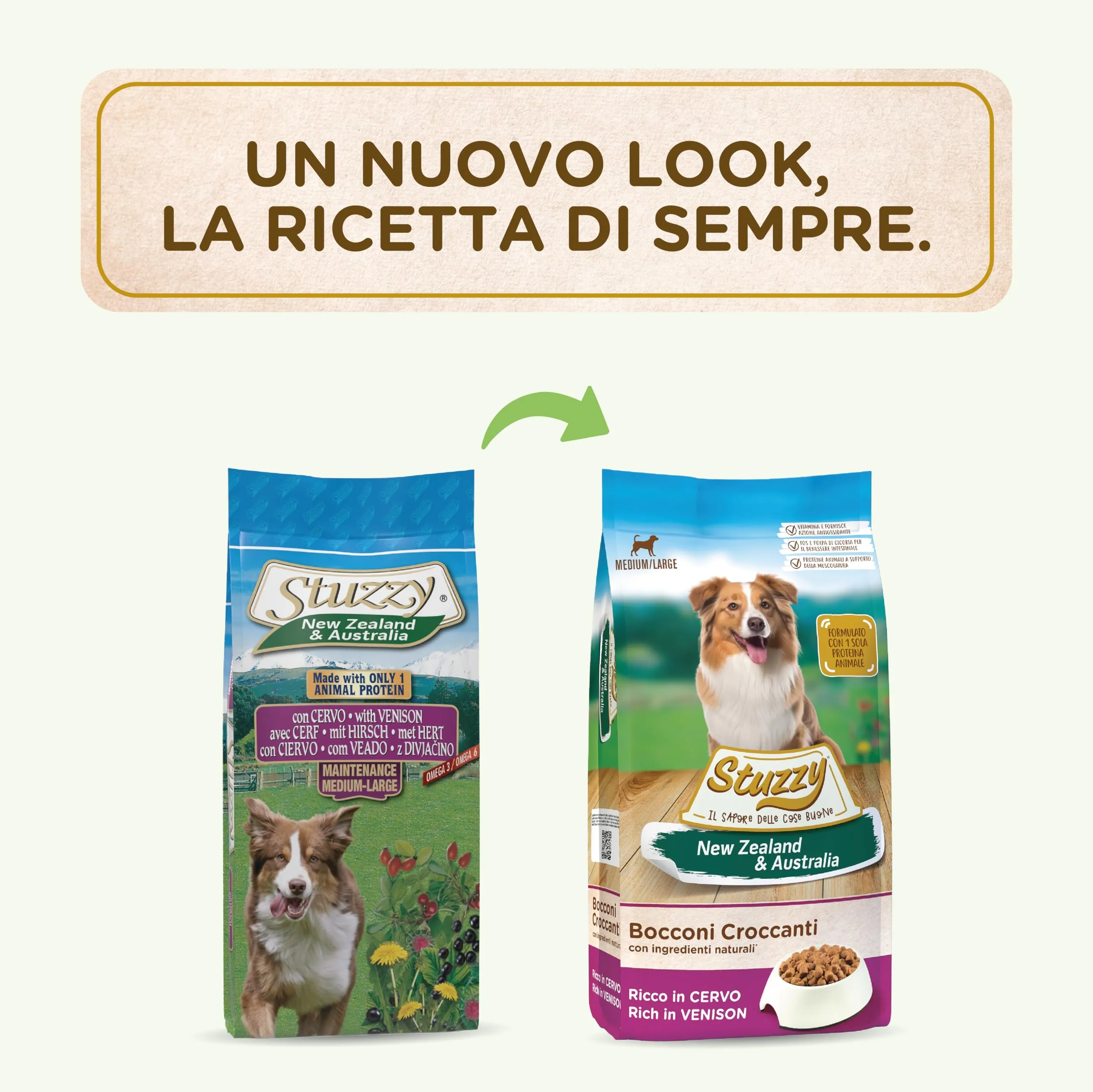 Stuzzy Cibo Secco per Cani Adulti al Gusto Cervo, Linea New Zealand & Australia, 12 kg - immagine 2