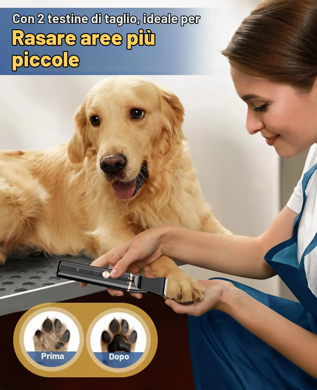 oneisall Tosatrice 3 in 1 per cani con pelo folto/denso - immagine 3