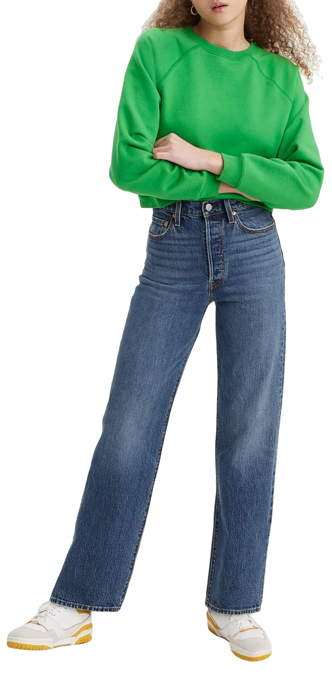 Levi's Ribcage Full Length Jeans Donna, Valley View, 32W / 32L - immagine 8