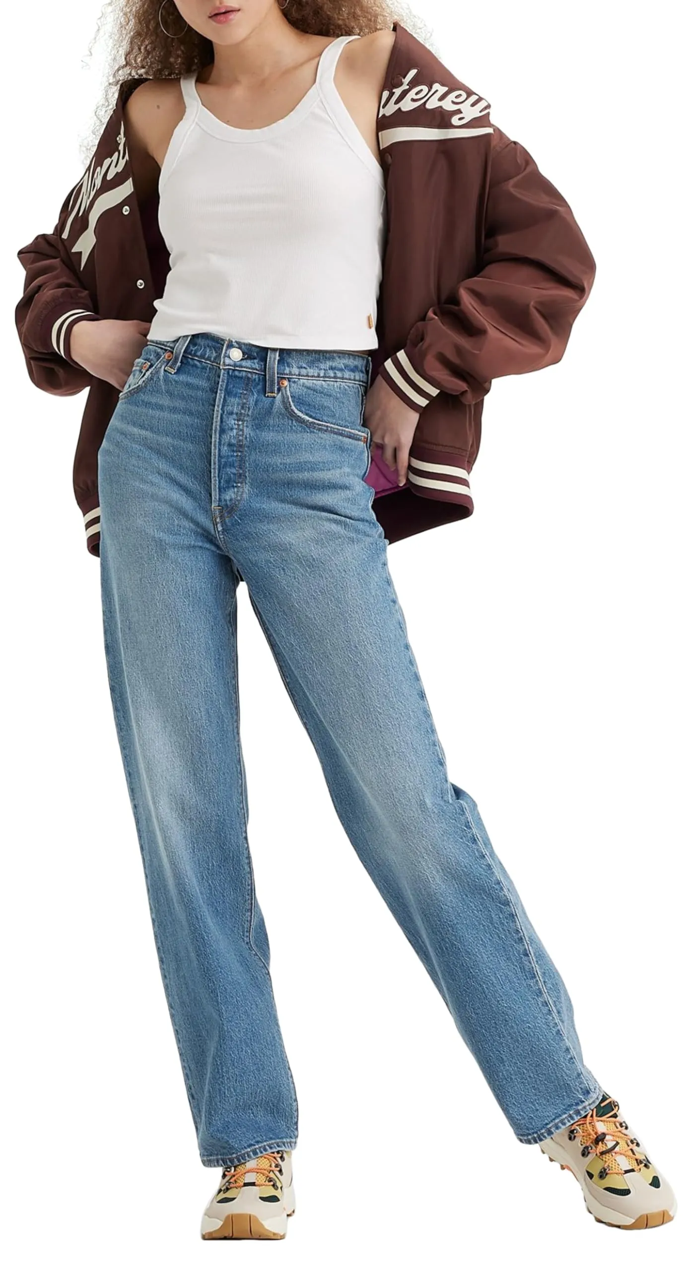 Levi's Ribcage Full Length Jeans Donna, Dance Around, 30W / 32L - immagine 8