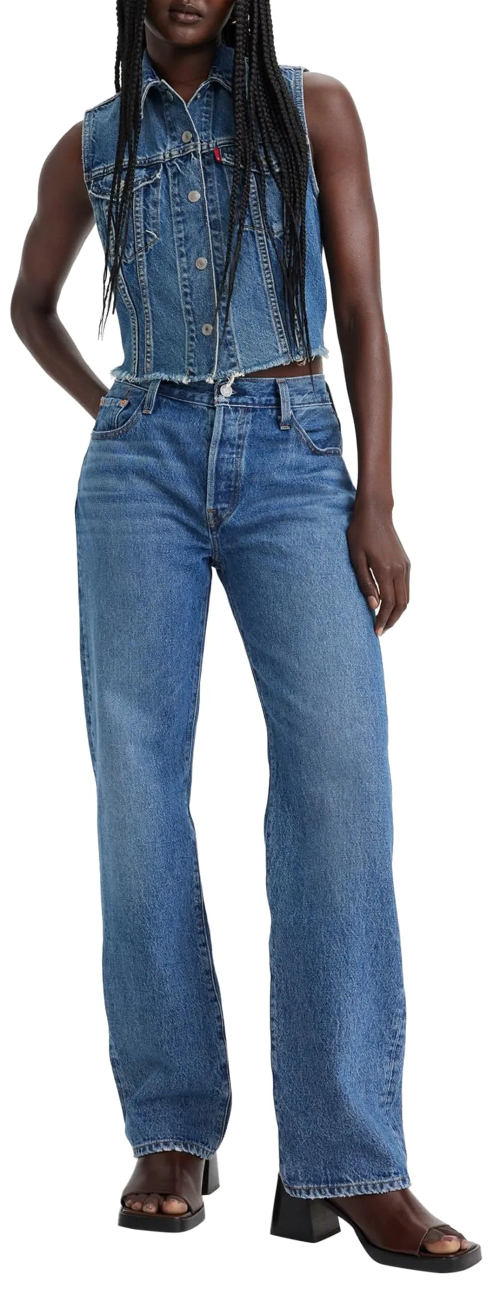 Levi's 501 90's Women's Jeans, Not My News Channel, 29W / 30L - immagine 5