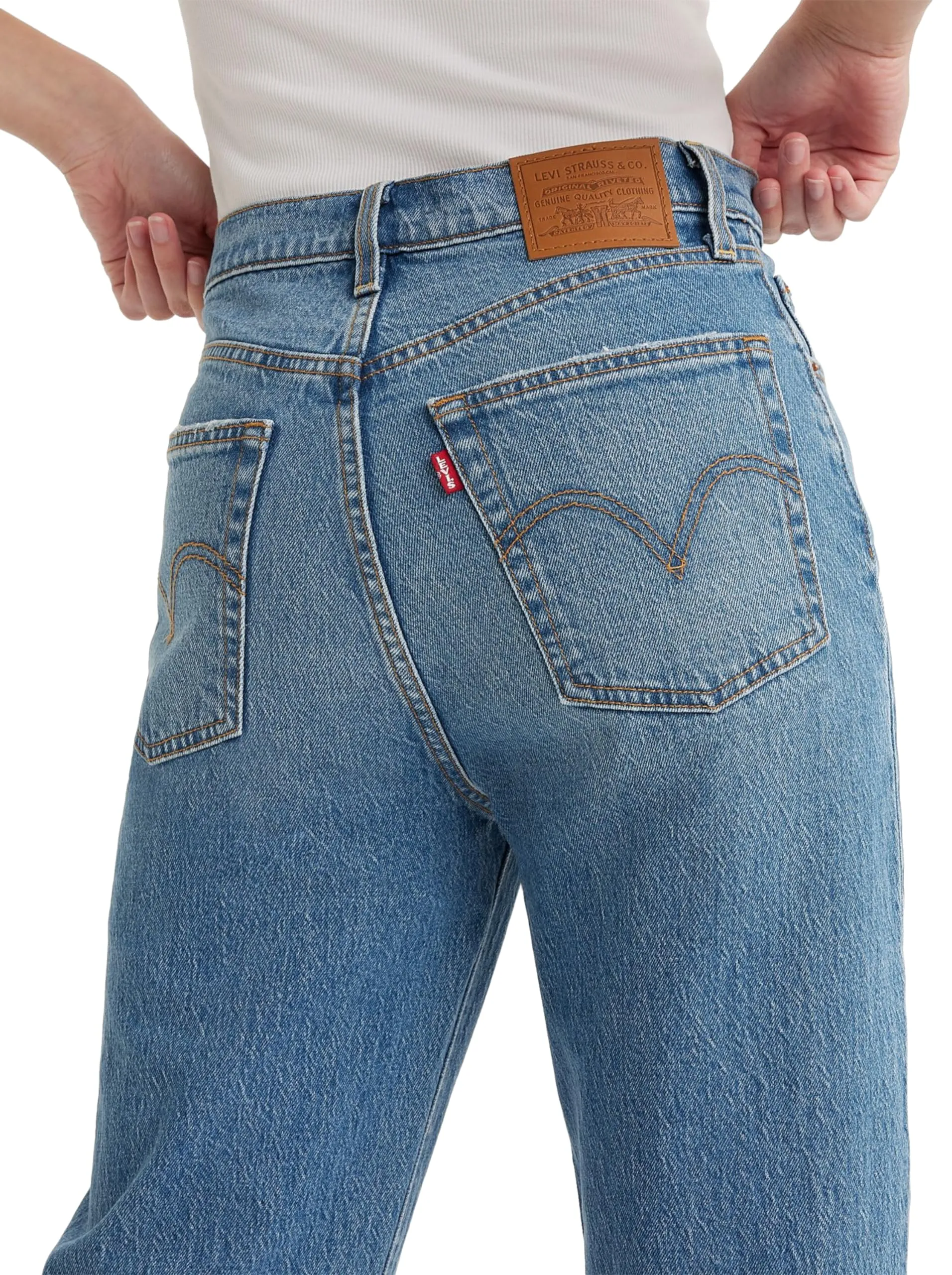 Levi's Ribcage Full Length Jeans Donna, Dance Around, 32W / 32L - immagine 7