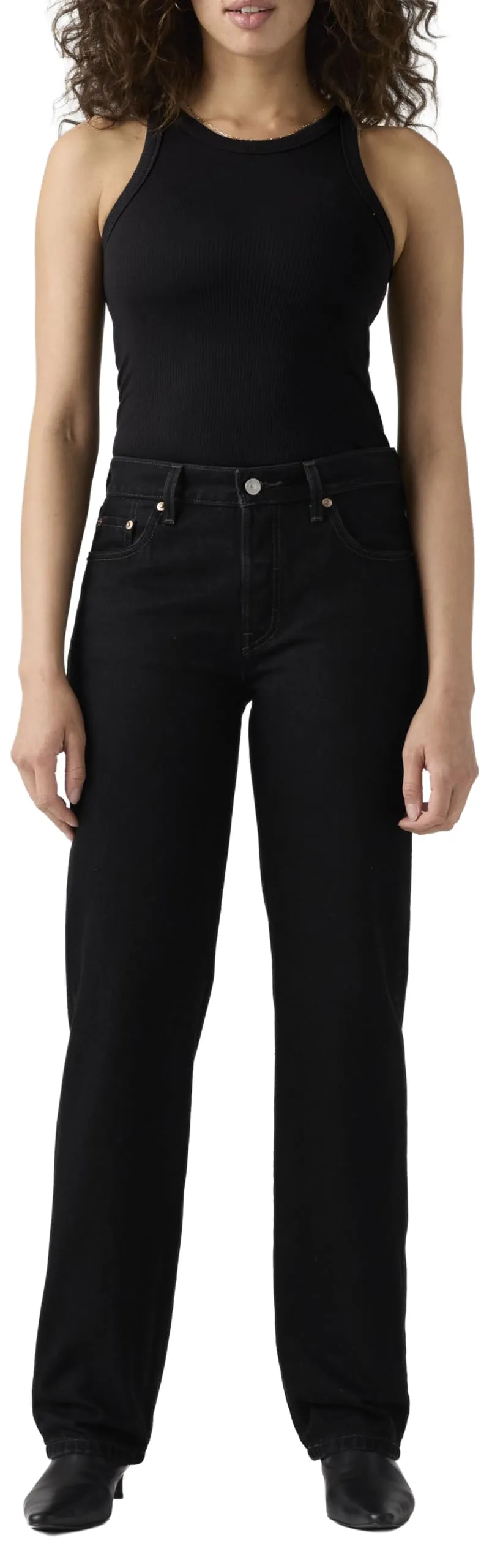 Levi's 501 90's Women's Jeans - Rinsed Blacktop, 33W / 30L - immagine 5