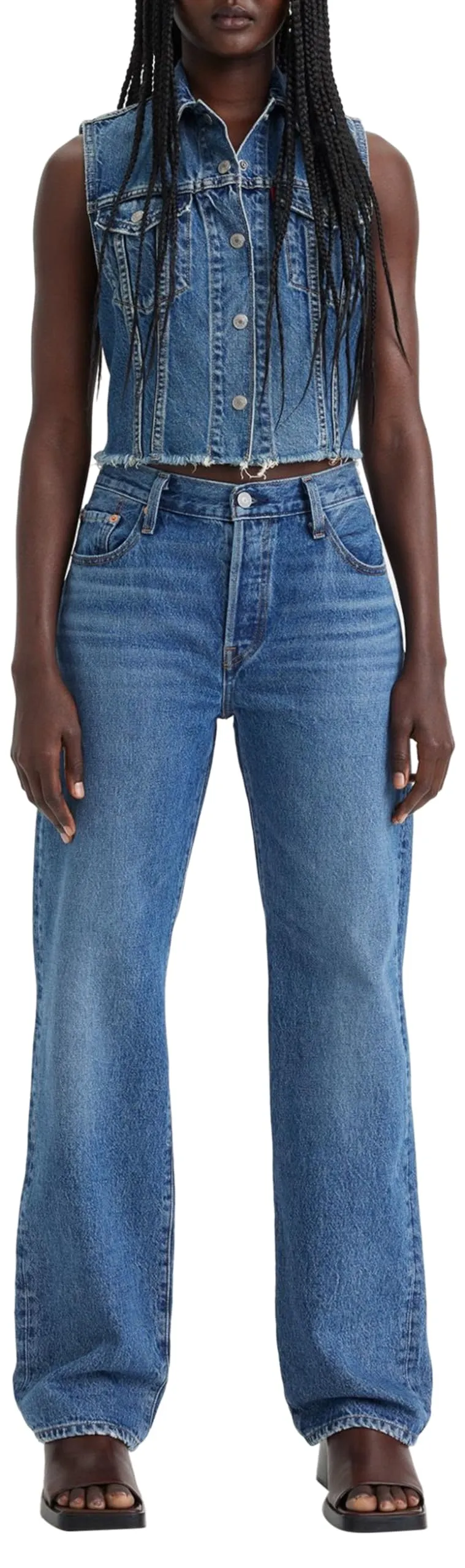 Levi's 501 90's Jeans Donna, Not My News Channel, 34W / 30L - immagine 1
