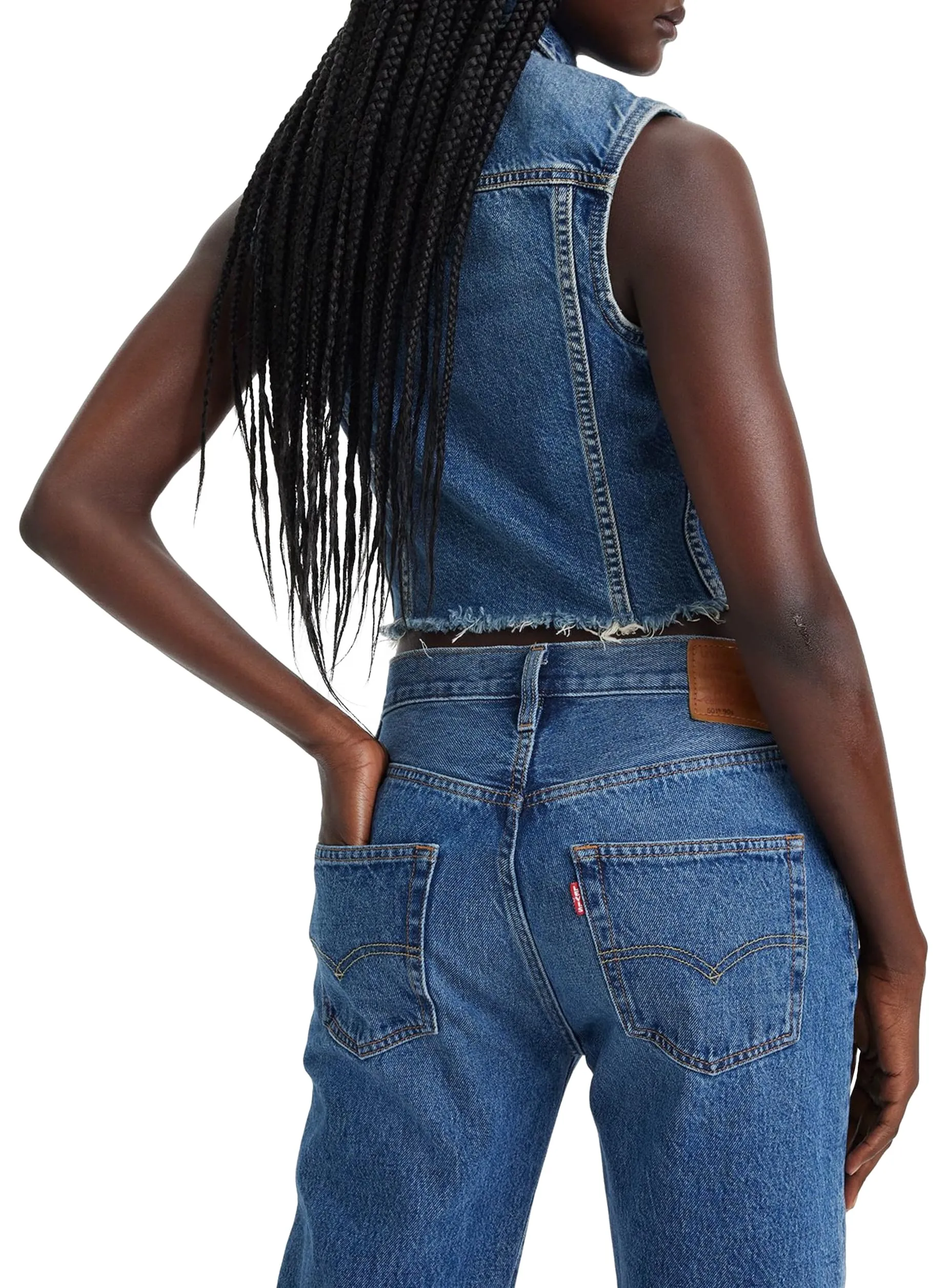 Levi's 501 90's Jeans Donna, Not My News Channel, 34W / 30L - immagine 3