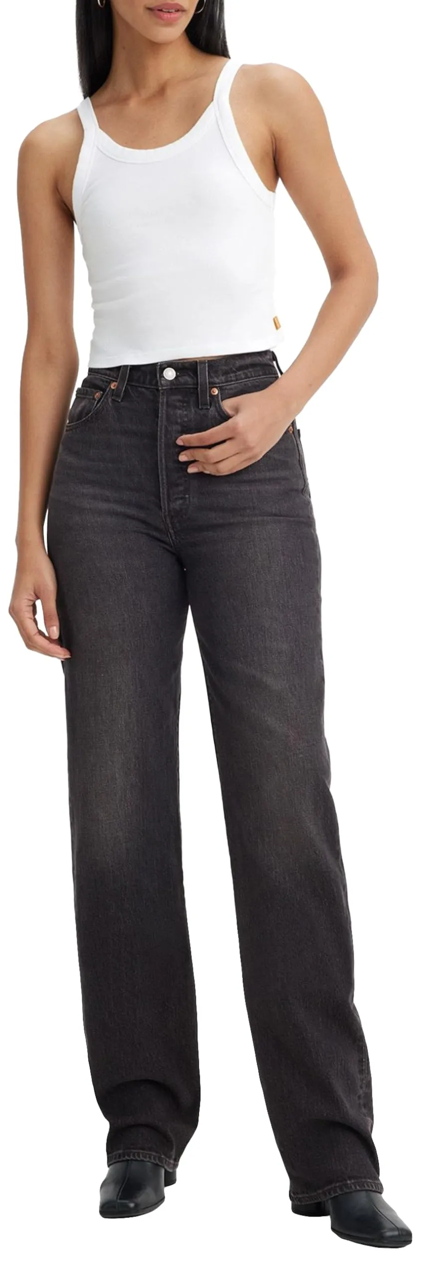 Levi's Ribcage Full Length Jeans, Static Noise Overload, 33W / 32L - immagine 1