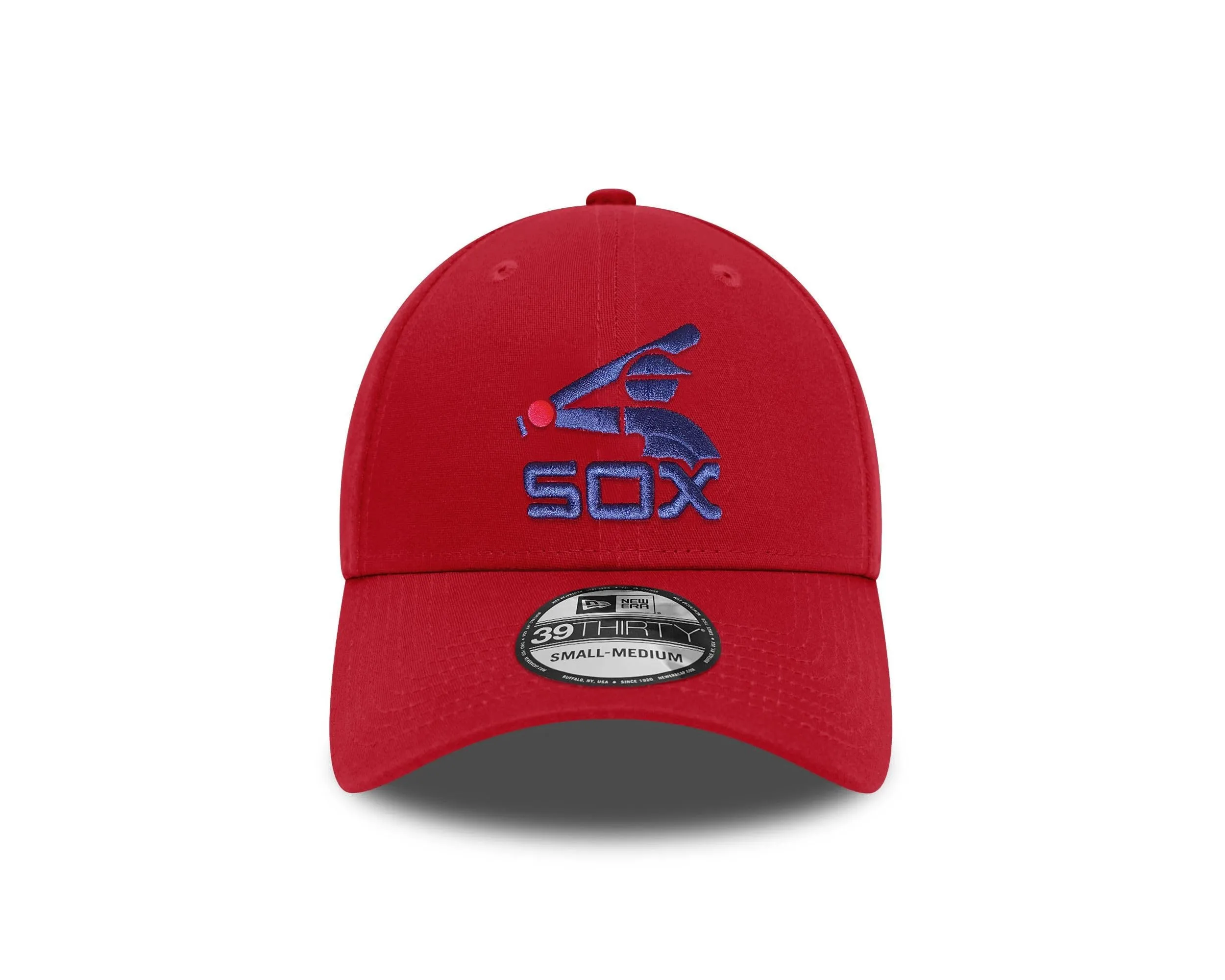 New Era Chicago White Sox MLB All-Star Game 50th Anniversary Sidepatch 39Thirty Stretch Cap, Scarlet Navy, M-L - immagine 2