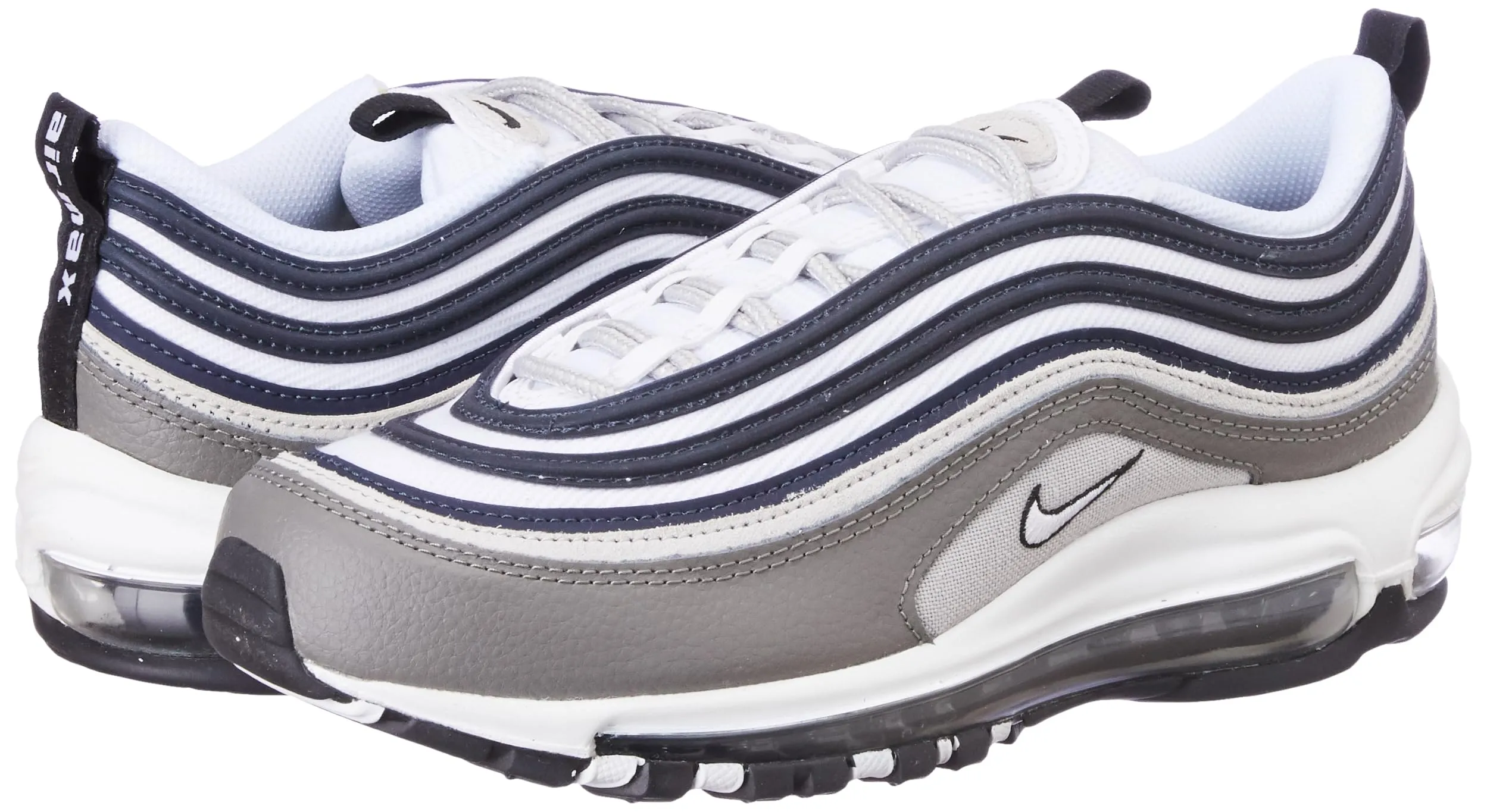 Nike Air Max 97 Black Clear Emerald White Flat Pewter White Light Bone DV7421 001 - immagine 2