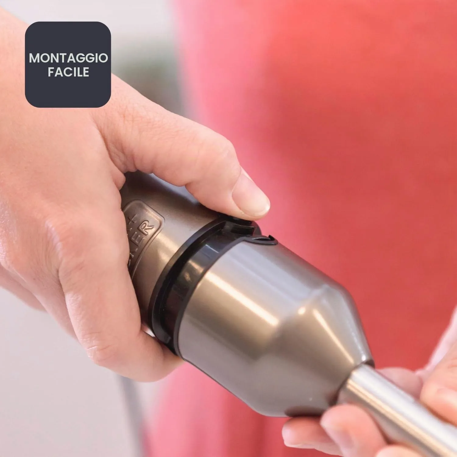 BLACK+DECKER Frullatore a immersione 1200W BXHBA1200E, 20 velocità + Turbo, 4 lame in acciaio inox - immagine 6