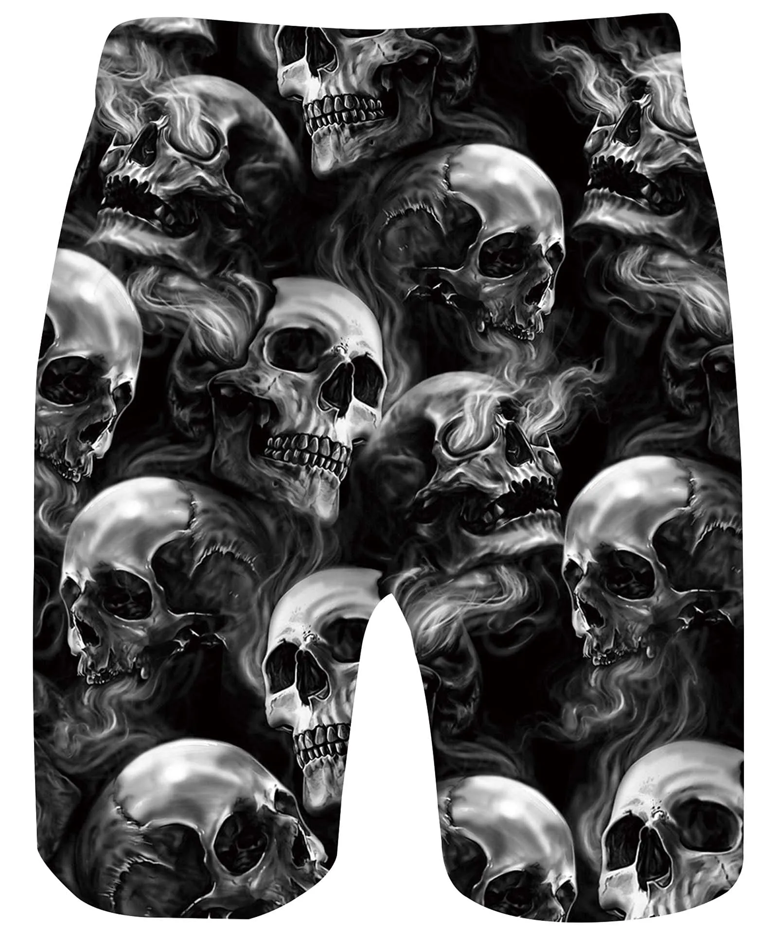 ALISISTER Costume da Bagno Uomo con Stampa 3D Cranio, Asciugatura Veloce, Fodera in Mesh e Tasche, XXL - immagine 2