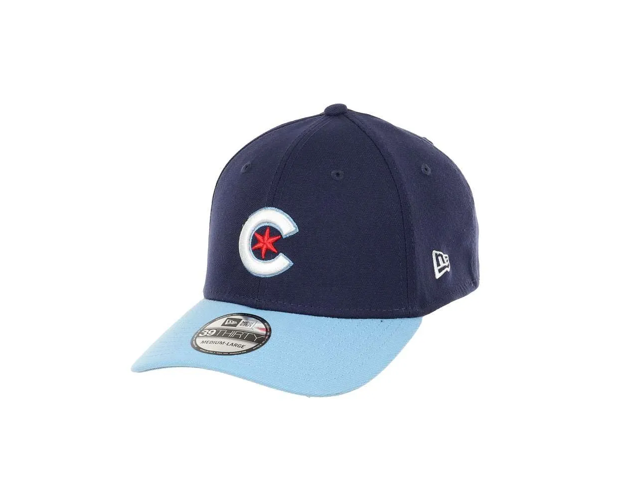 New Era Chicago Cubs MLB Wrigleyville 39Thirty Stretch Cap - Light Blue Navy, S-M - immagine 1