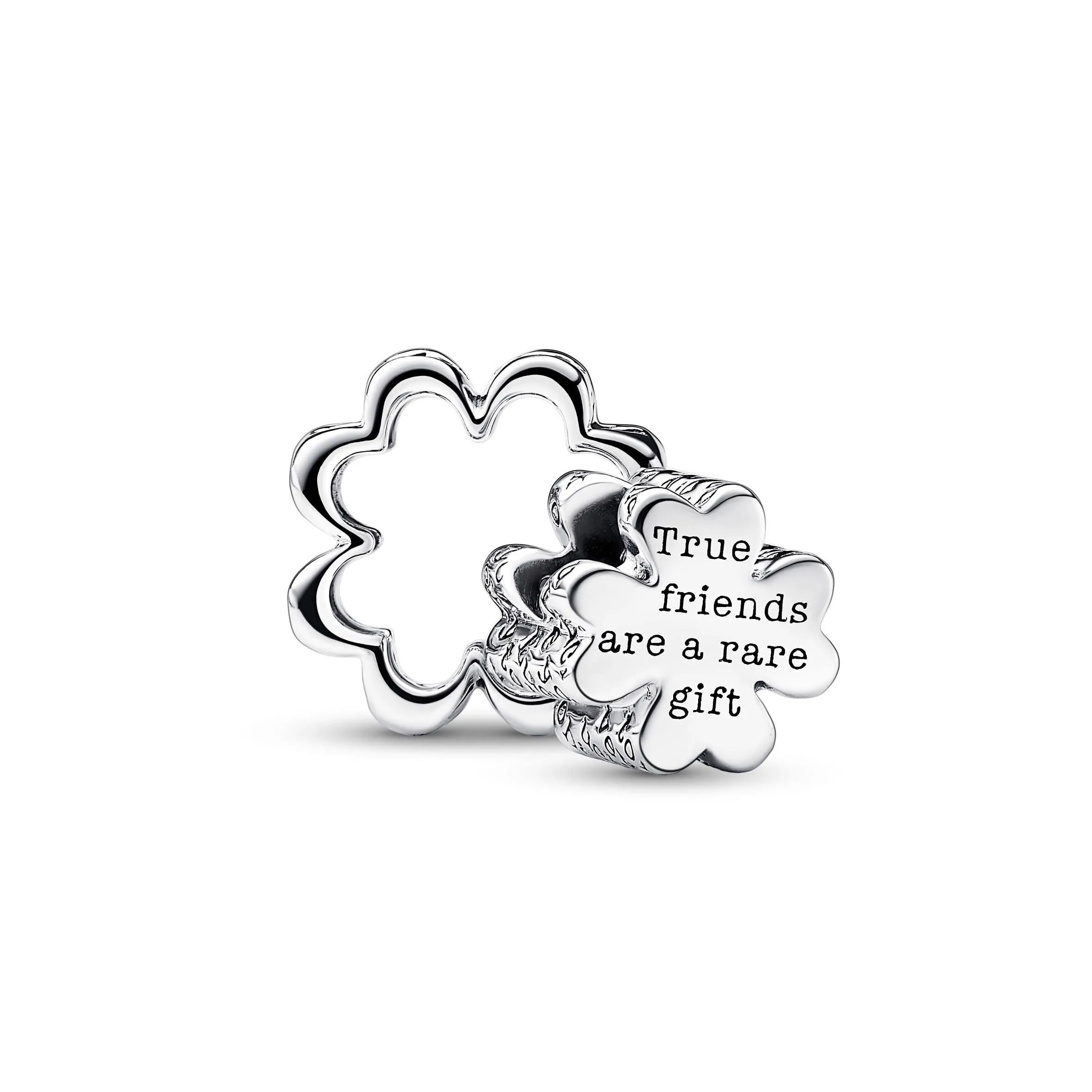 Pandora Moments Ciondolo a forma di trifoglio in argento sterling con cristalli verde ghiaccio e verde reale - immagine 2