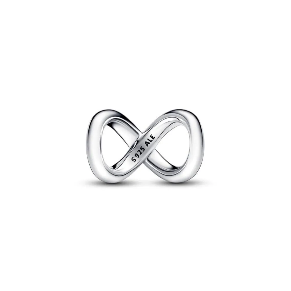 Pandora Ciondolo Moments Simbolo dell'Infinito in Argento Sterling con Cristalli Rosa Ciliegia e Phlox - immagine 2