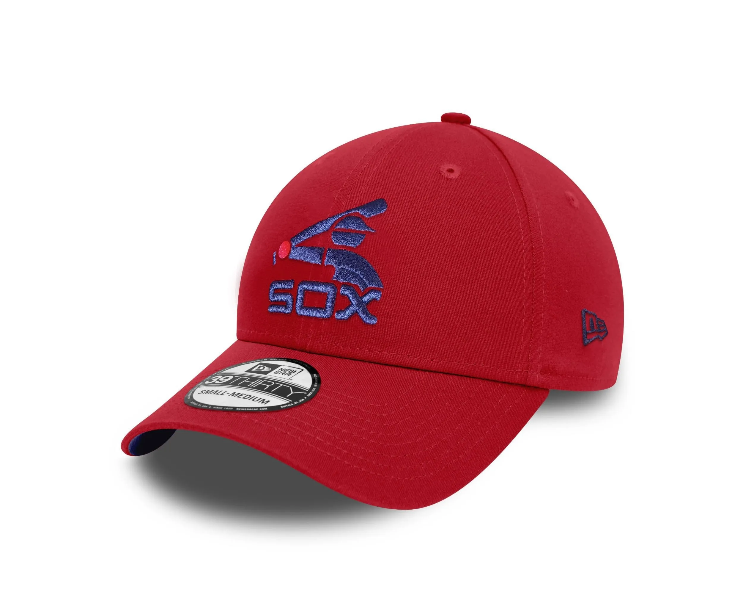 New Era Chicago White Sox MLB All-Star Game 50th Anniversary Sidepatch 39Thirty Stretch Cap - Scarlet Navy, L-XL - immagine 3