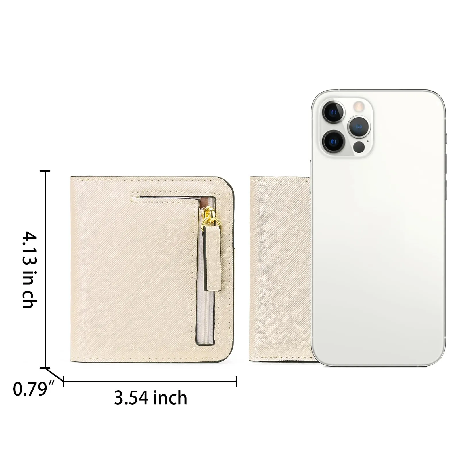 GAEKEAO Portafoglio da Donna in Pelle con Blocco RFID, 7 Scomparti per Carte, Finestra ID e Tasca con Cerniera - immagine 5