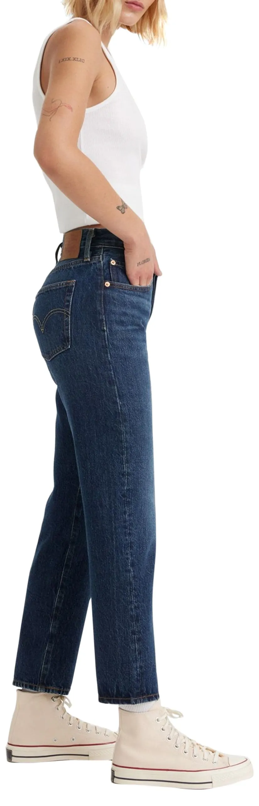 Levi's 501 Crop Jeans Donna Up We Go No Dx 28W / 30L - immagine 2