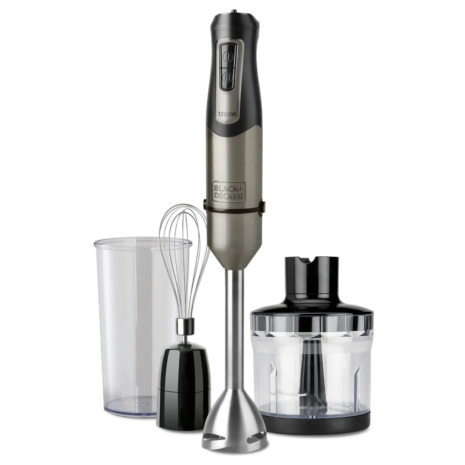 Black+Decker Frullatore a Immersione 1200W, 20 Velocità, Turbo, ES9160140B - immagine 1